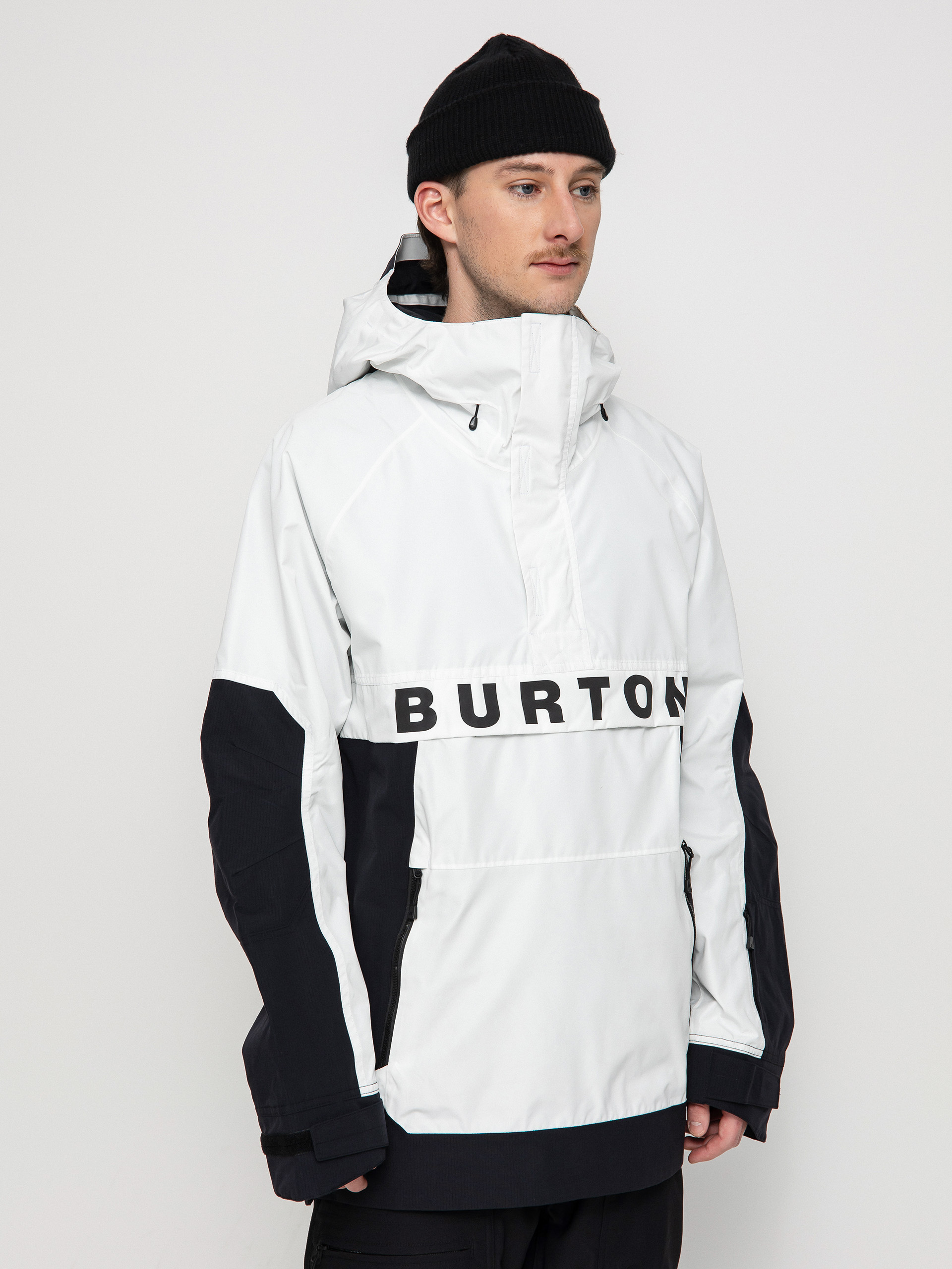 Męska Kurtka snowboardowa Burton Frostner Anorak (stout white/true black)