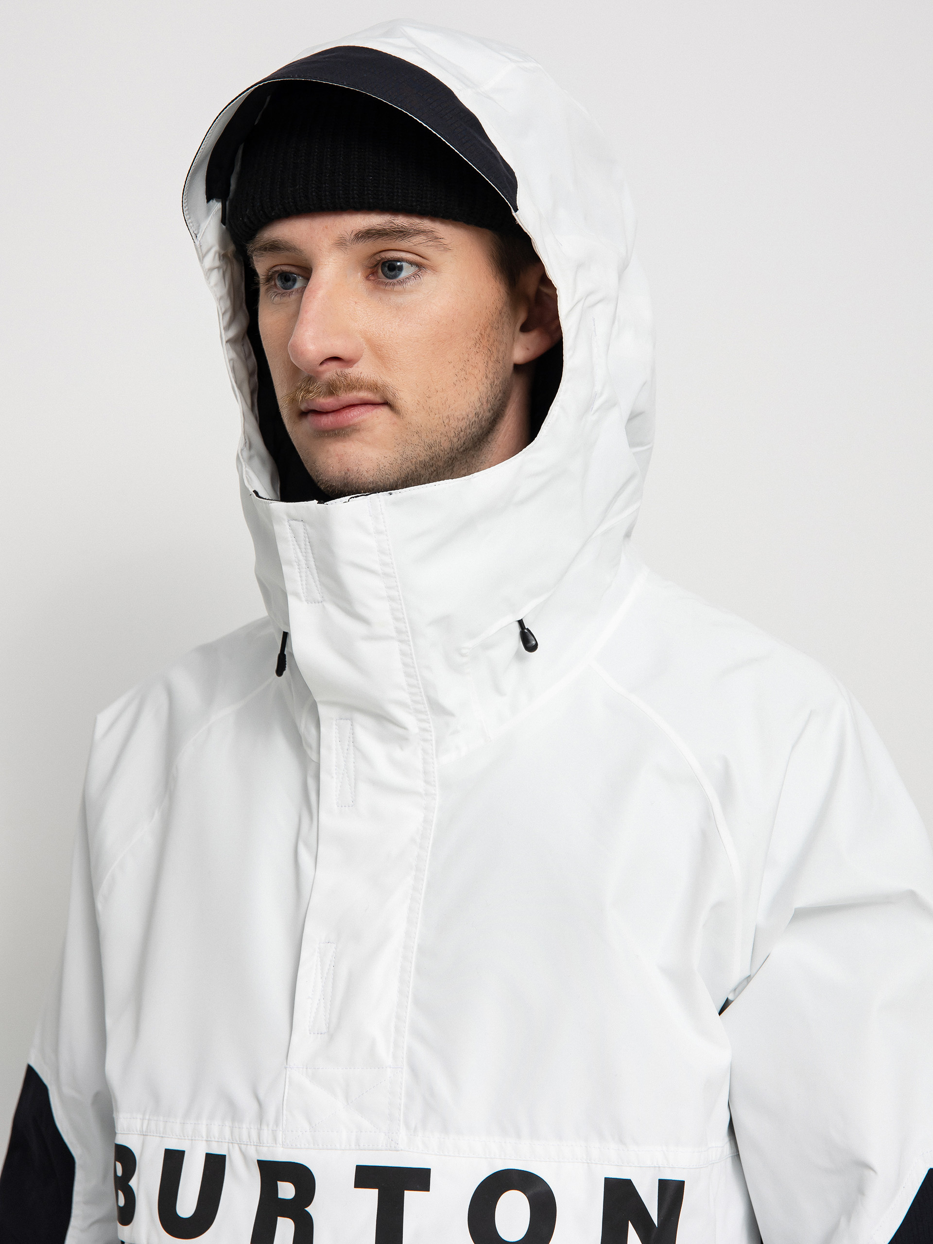 Męska Kurtka snowboardowa Burton Frostner Anorak (stout white/true black)