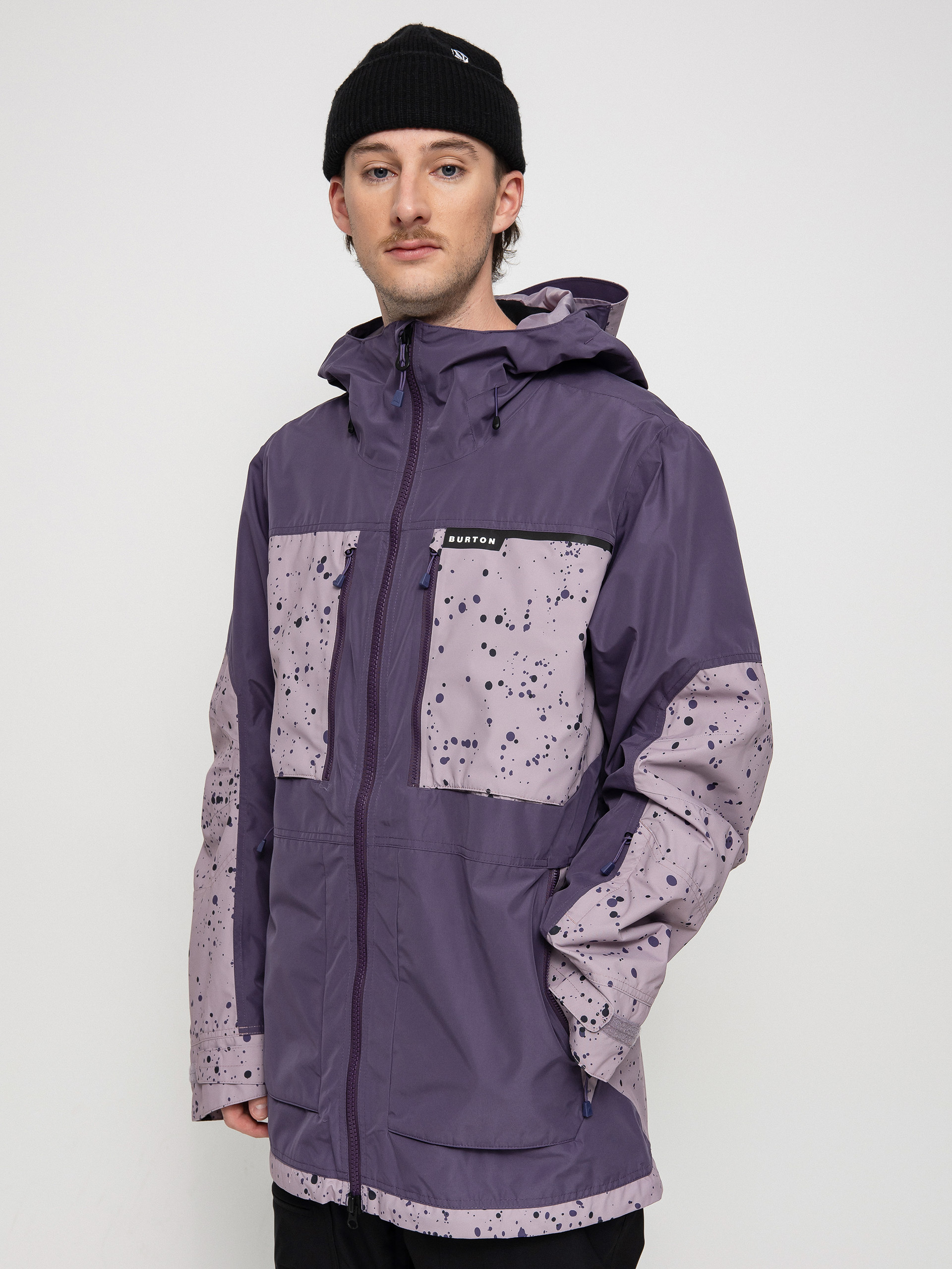 Męska Kurtka snowboardowa Burton Frostner (violet halo/elderberry spatter)