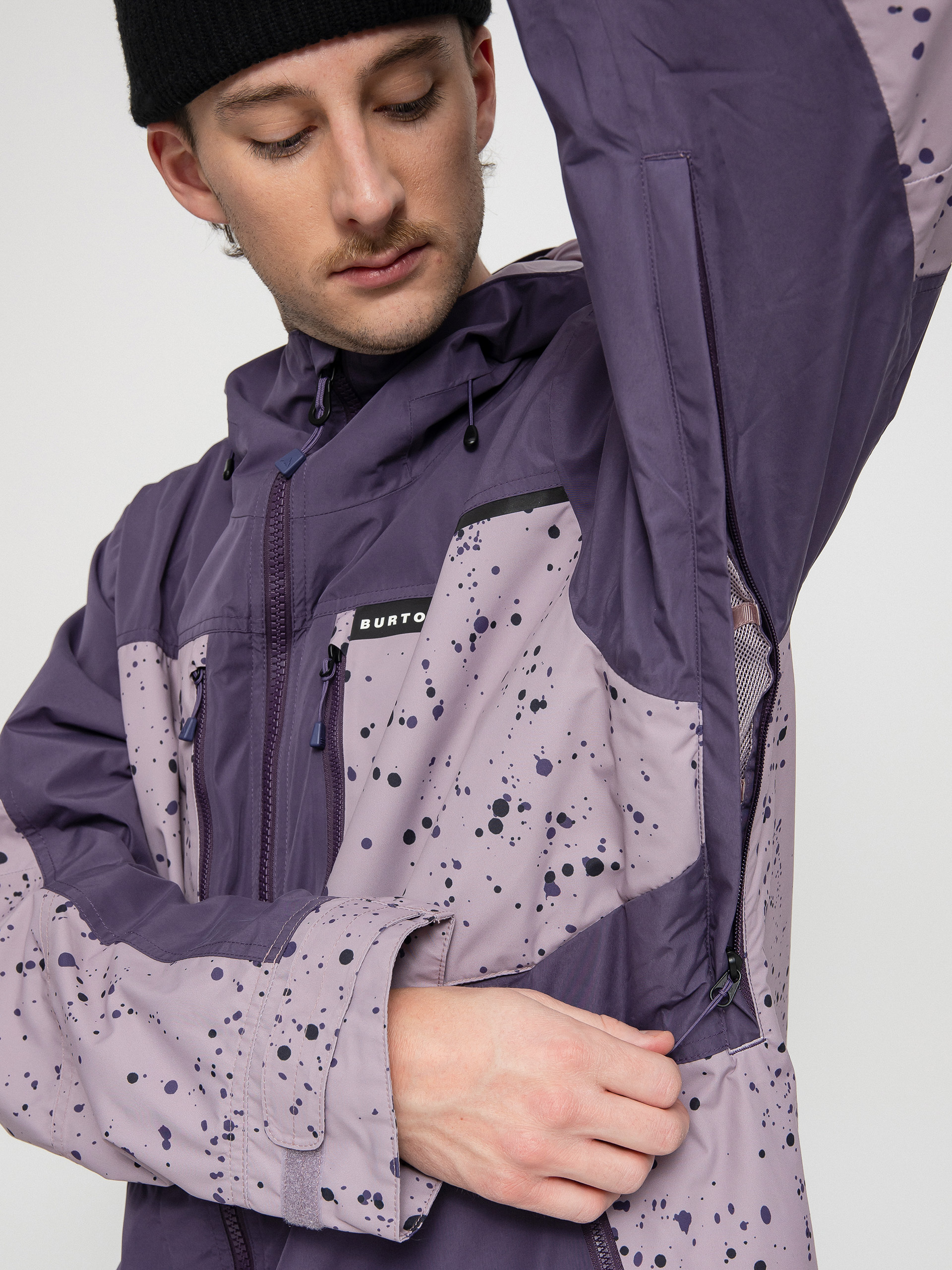 Męska Kurtka snowboardowa Burton Frostner (violet halo/elderberry spatter)