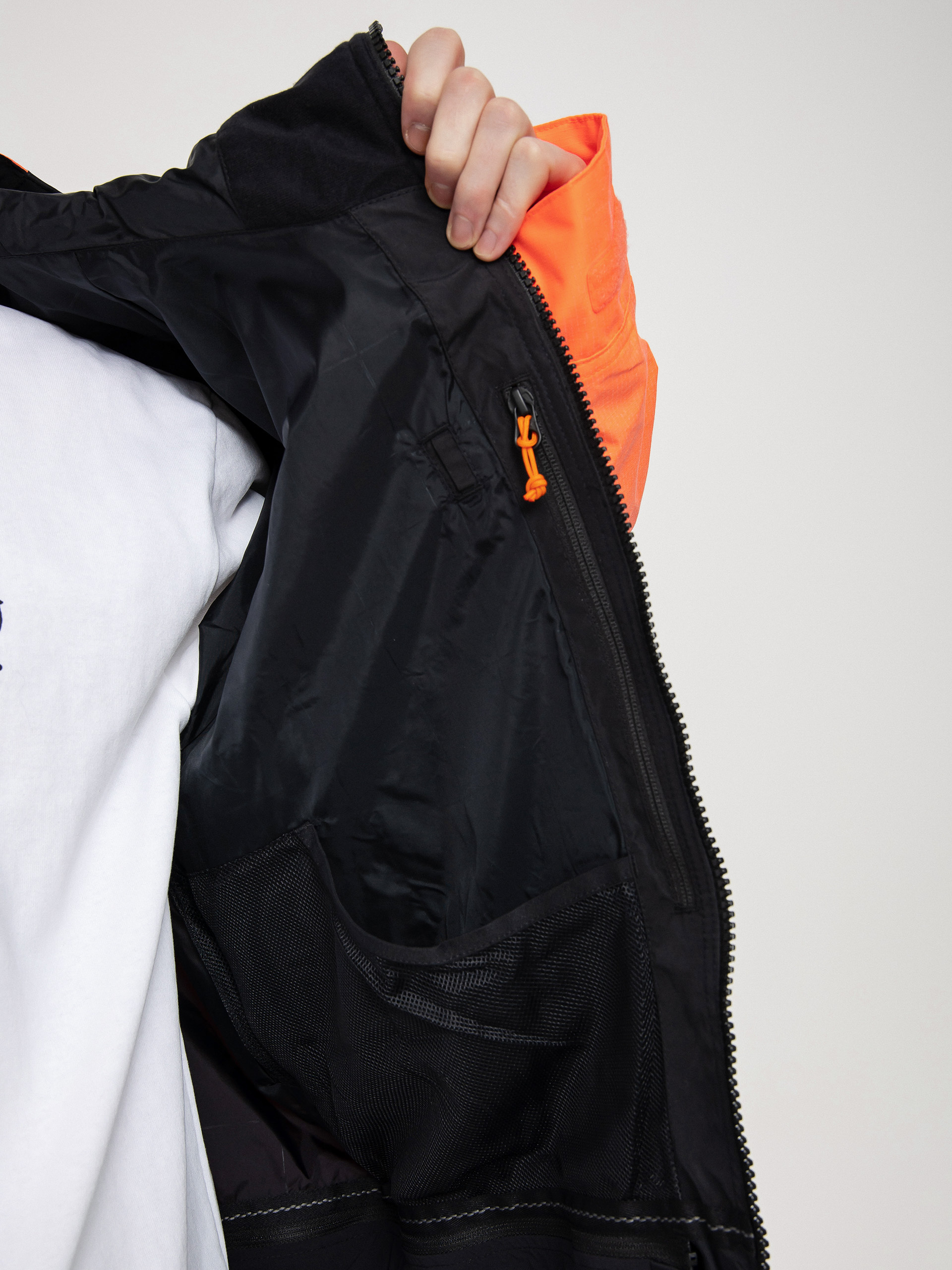 Męska Kurtka snowboardowa Burton Frostner (true black/tetra orange)