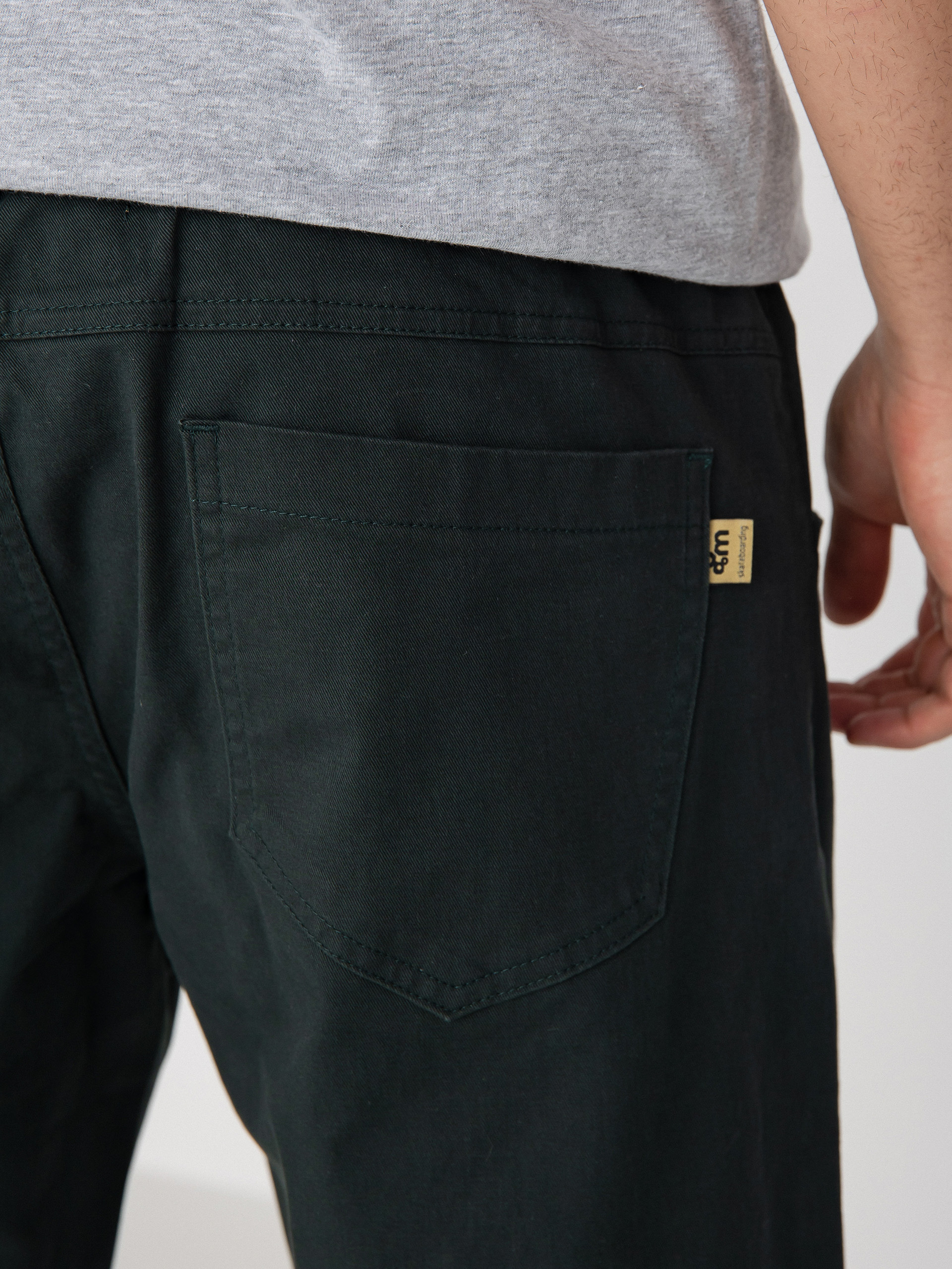 Spodnie Malita Chino Log Sl (elastic green)
