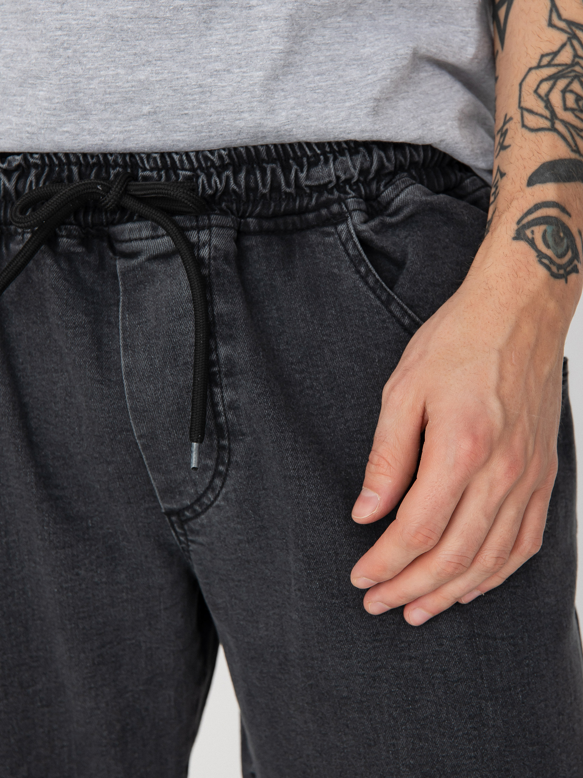 Spodnie Malita Jeans Log Sl (elastic black)