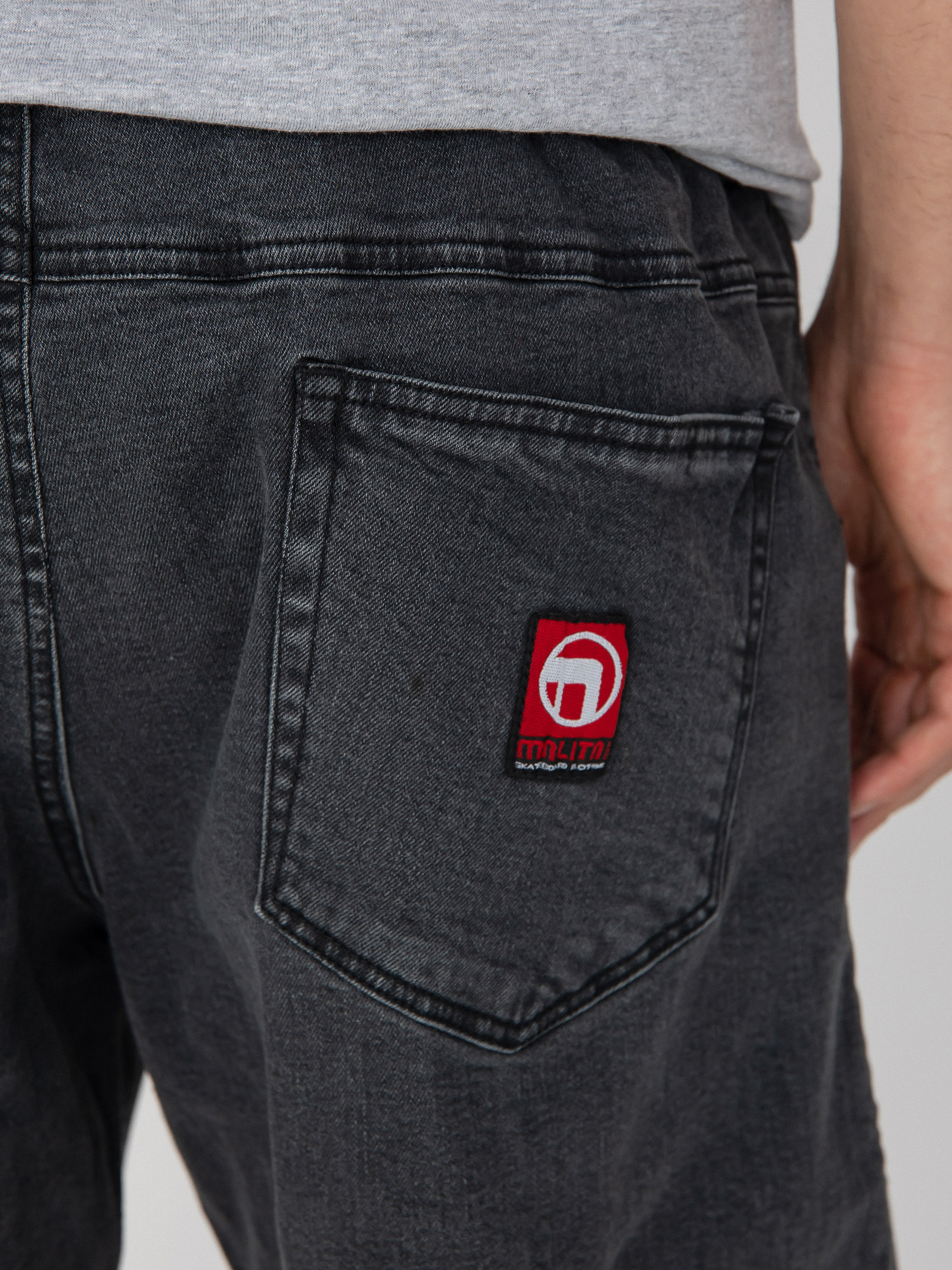 Spodnie Malita Jeans Log Sl (elastic black)