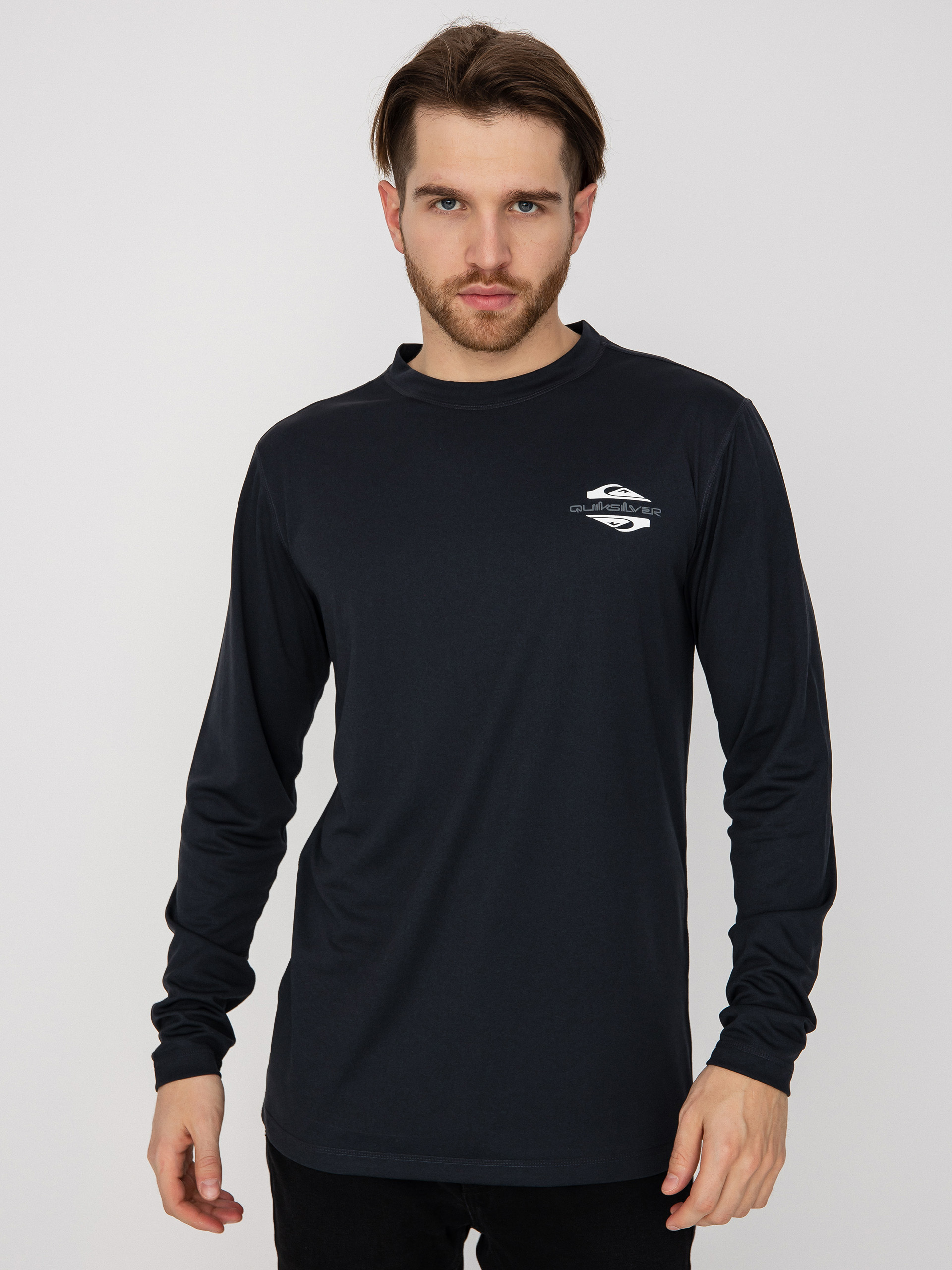 Męski Longsleeve aktywny Quiksilver Territory Layer (true black)