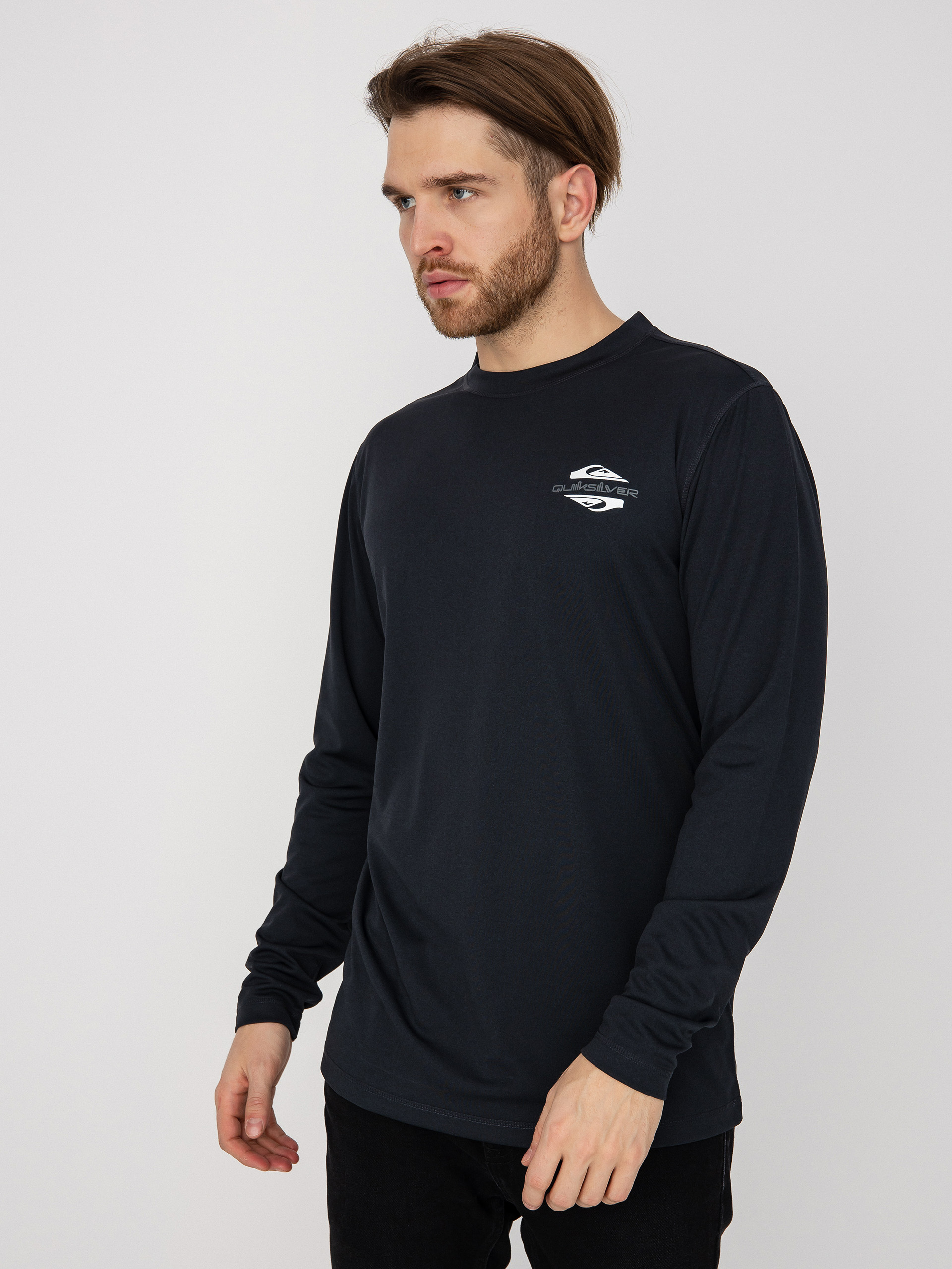 Męski Longsleeve aktywny Quiksilver Territory Layer (true black)