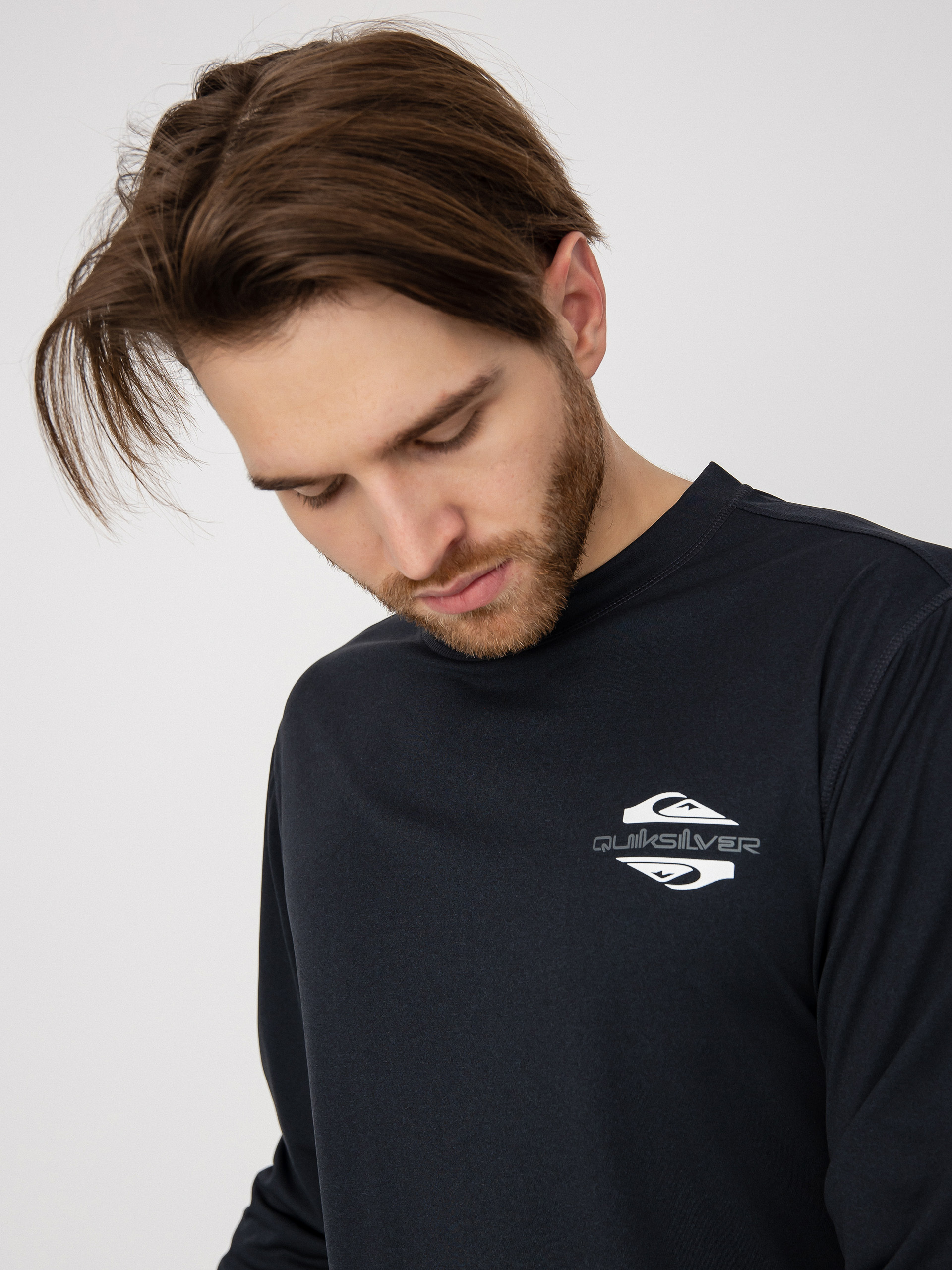 Męski Longsleeve aktywny Quiksilver Territory Layer (true black)