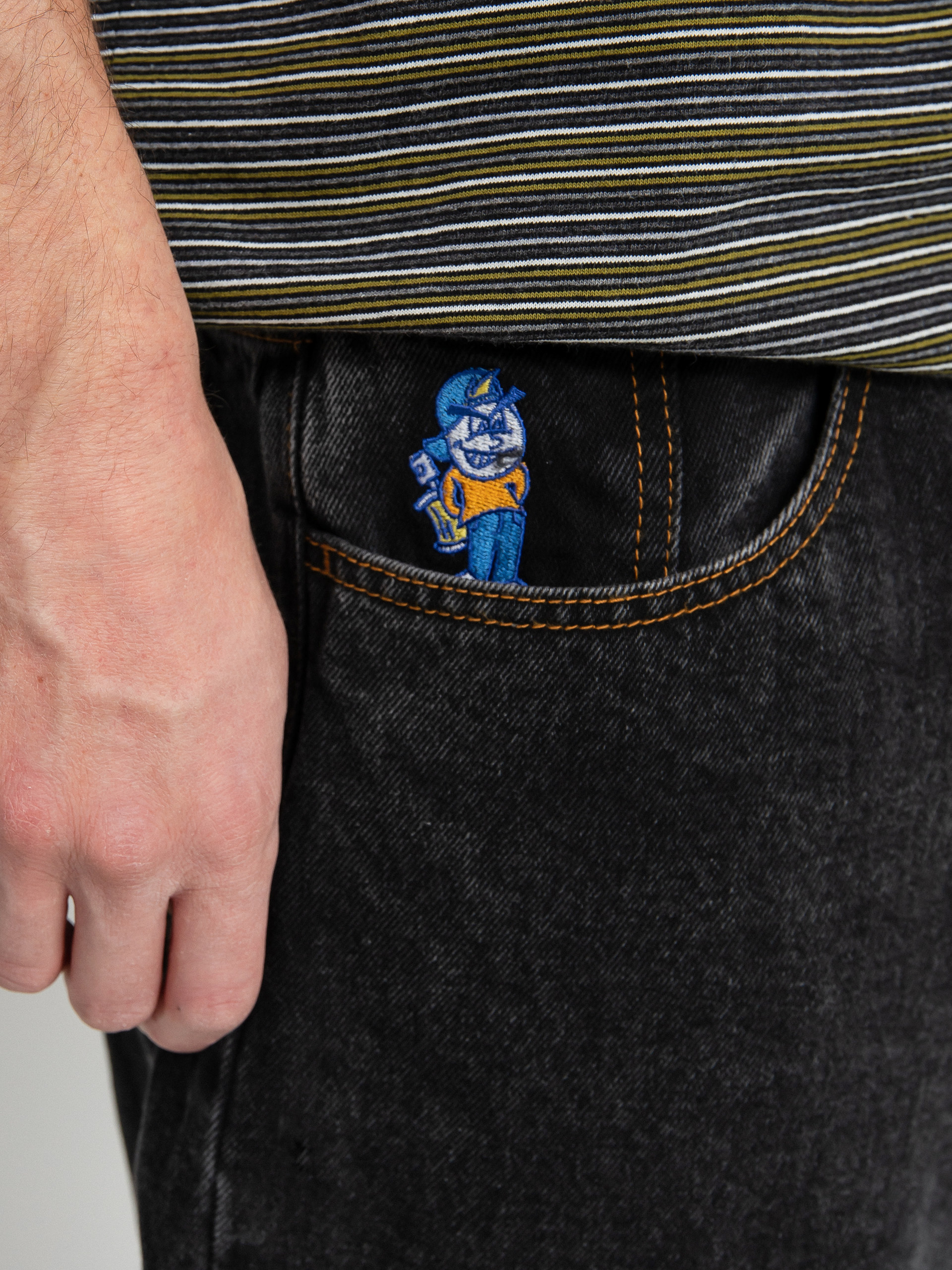 Spodnie Polar Skate 93 Denim (washed black)