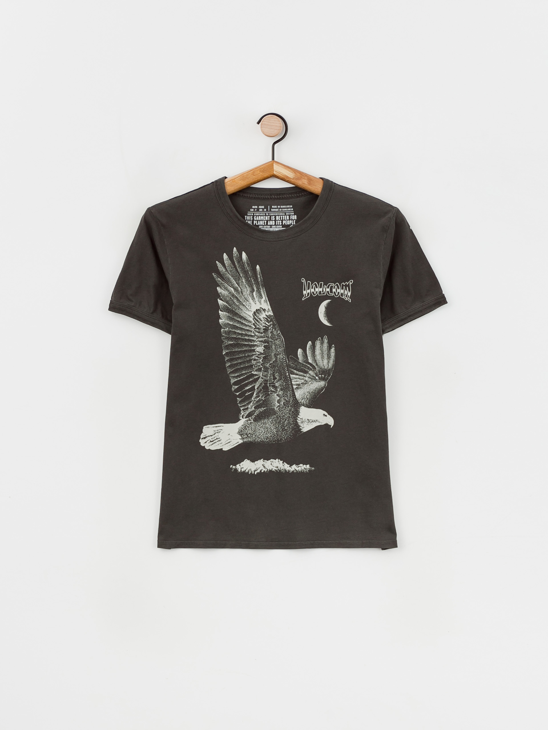 T-shirt Volcom Truly Ringer Wmn (black)