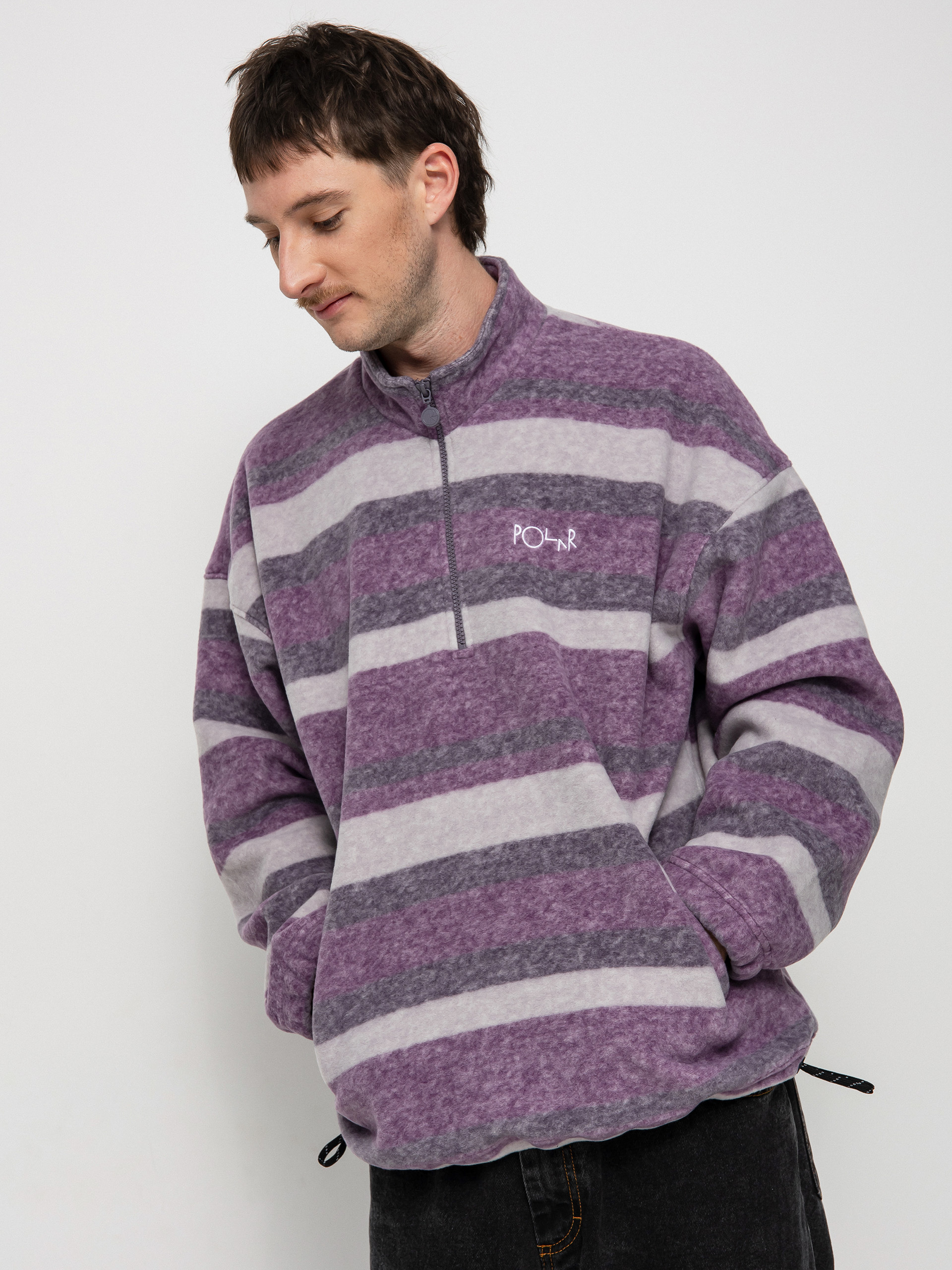 Bluza Polar Skate Stripe Fleece Pullover (light purple)