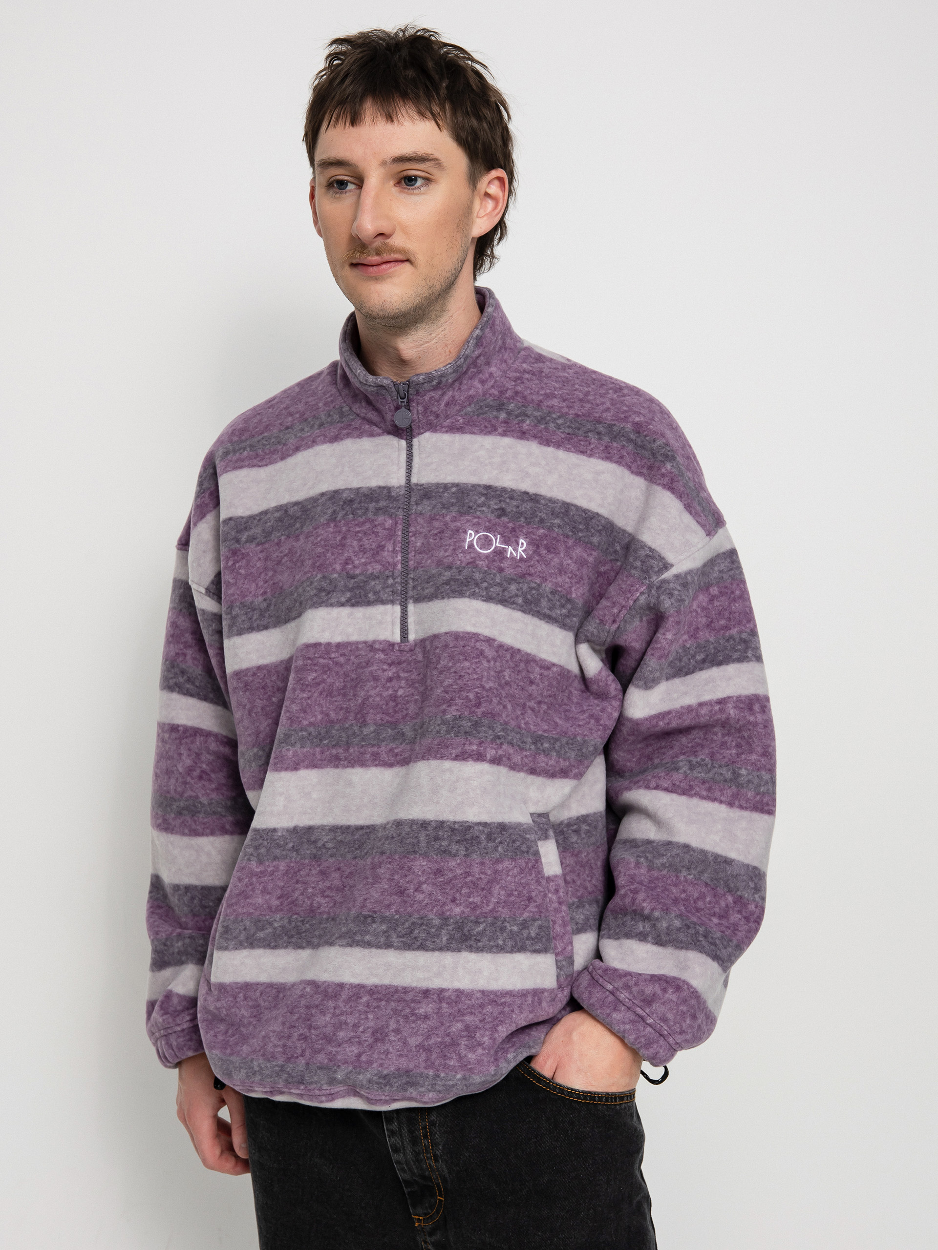 Bluza Polar Skate Stripe Fleece Pullover (light purple)