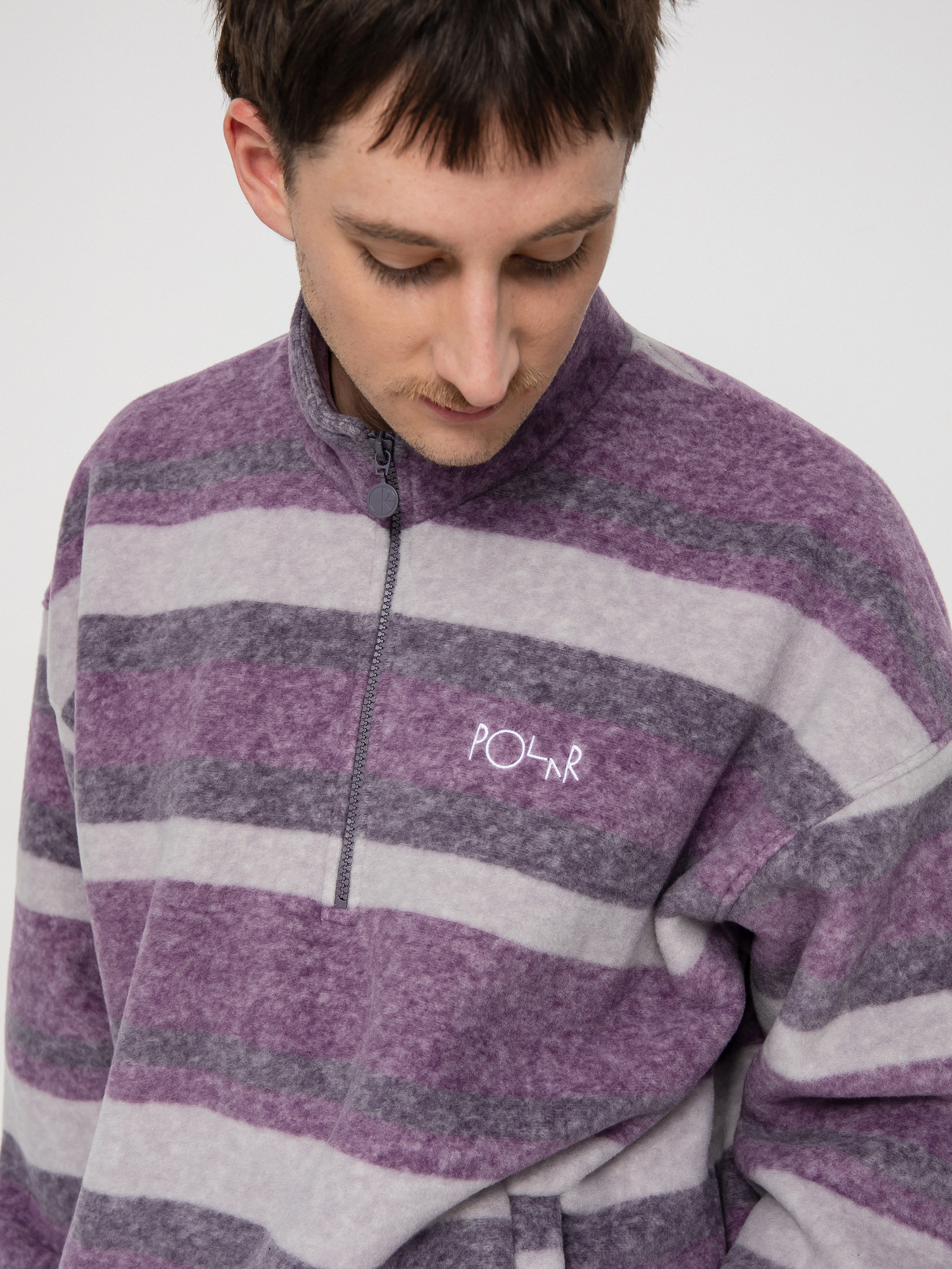 Bluza Polar Skate Stripe Fleece Pullover (light purple)