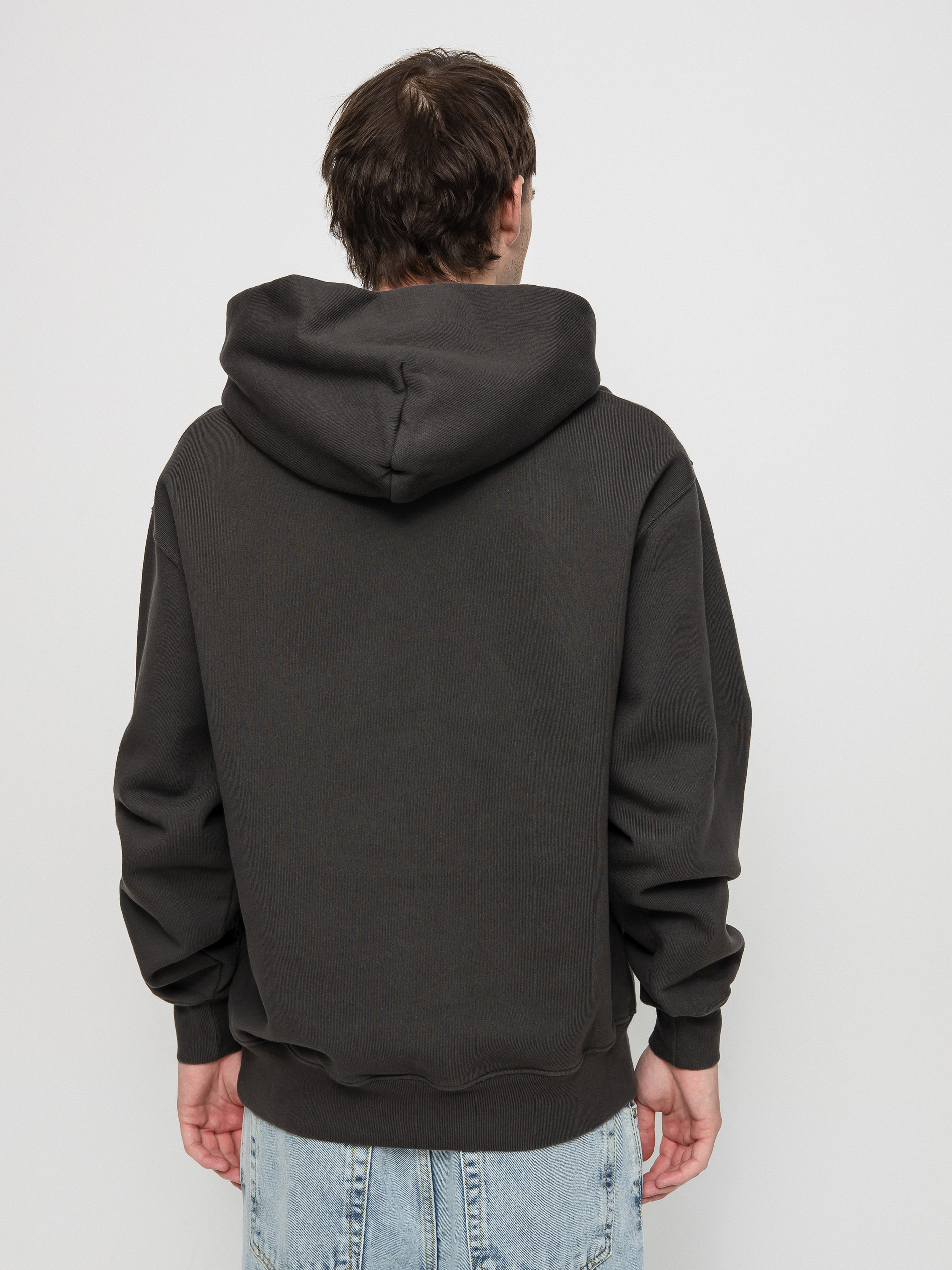 Bluza z kapturem Polar Skate Patch HD (dirty black)