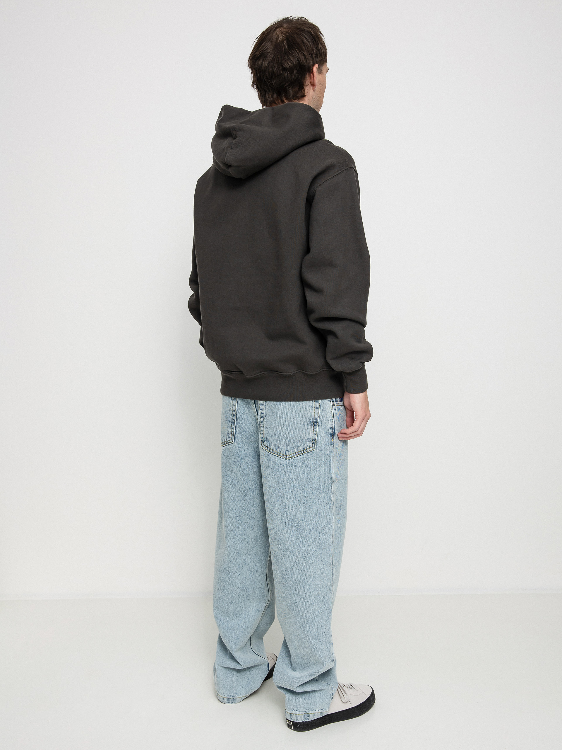 Bluza z kapturem Polar Skate Patch HD (dirty black)