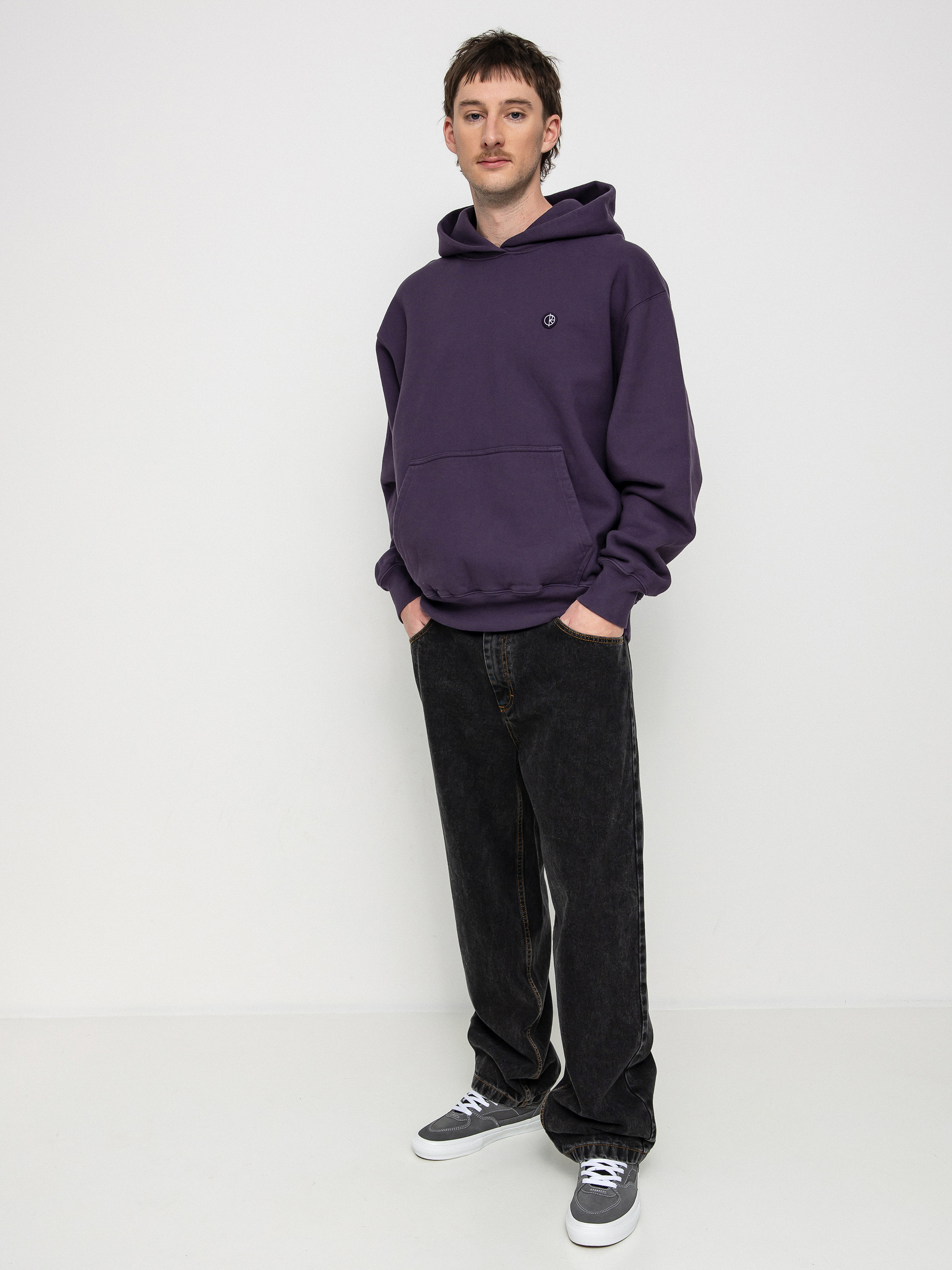 Bluza z kapturem Polar Skate Patch HD (dark violet)