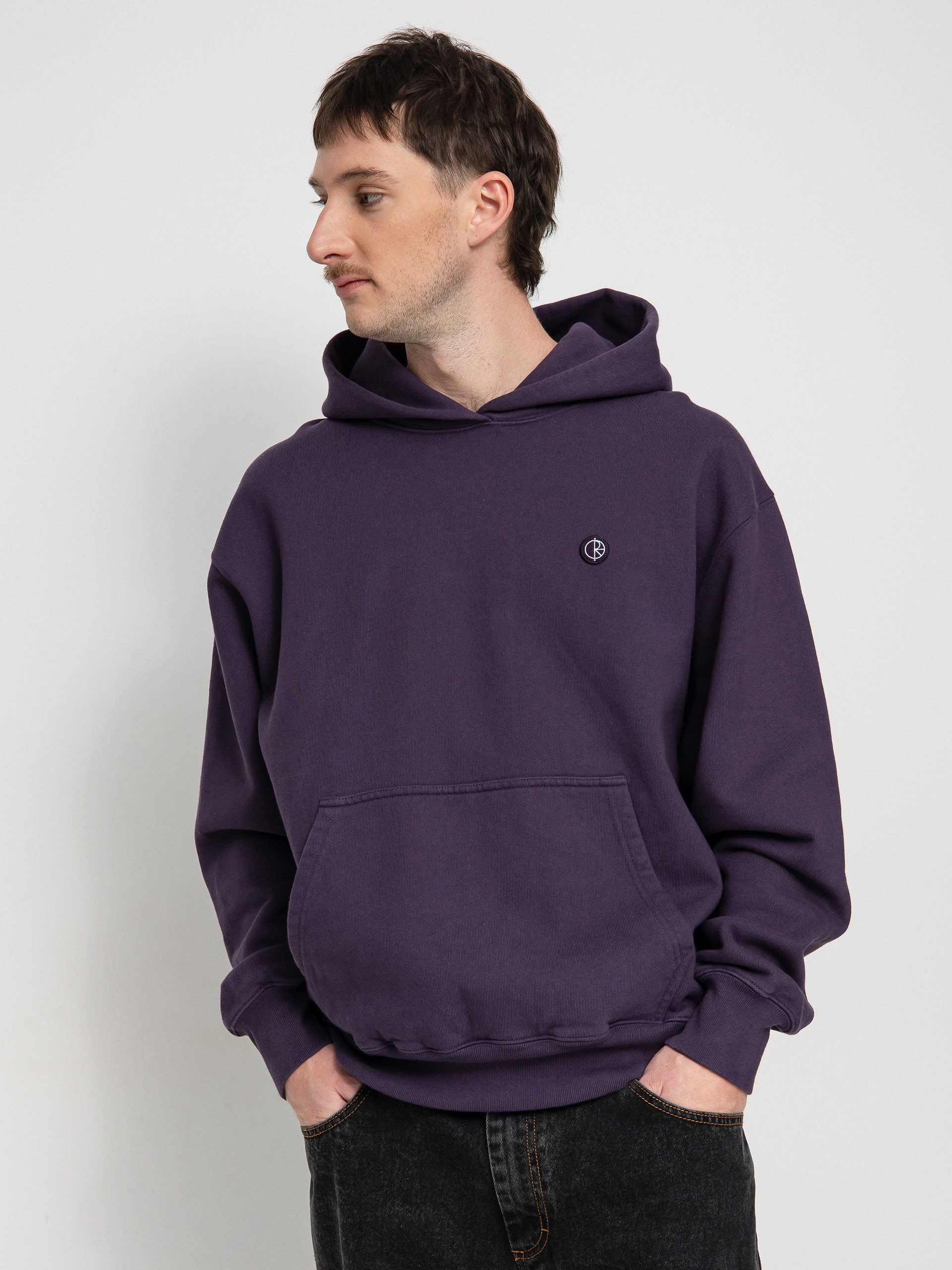 Bluza z kapturem Polar Skate Patch HD (dark violet)