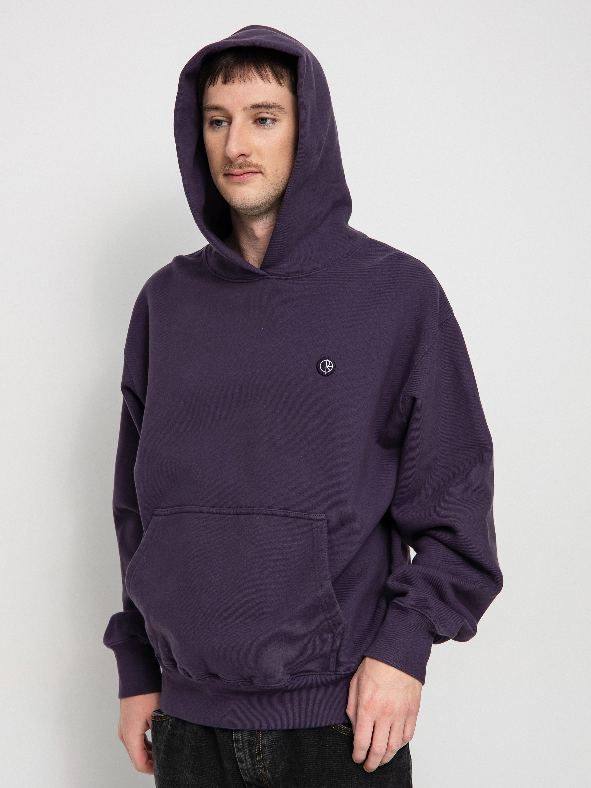 Bluza z kapturem Polar Skate Patch HD (dark violet)