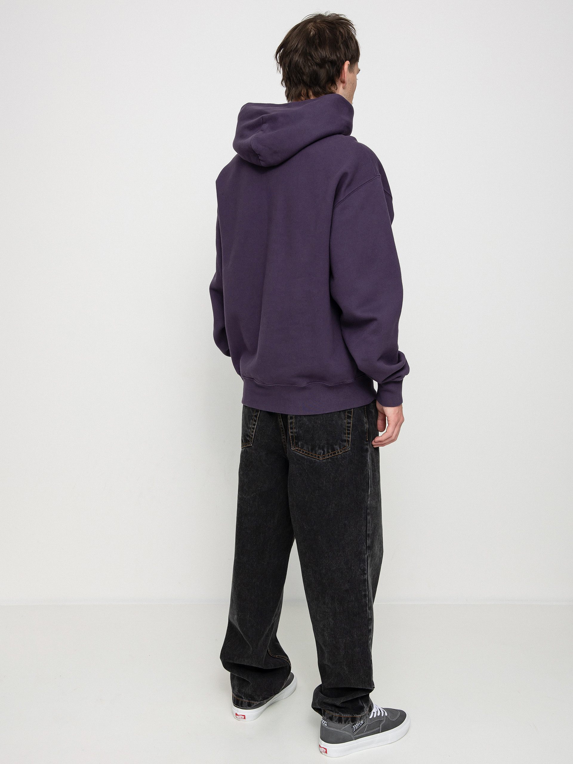 Bluza z kapturem Polar Skate Patch HD (dark violet)