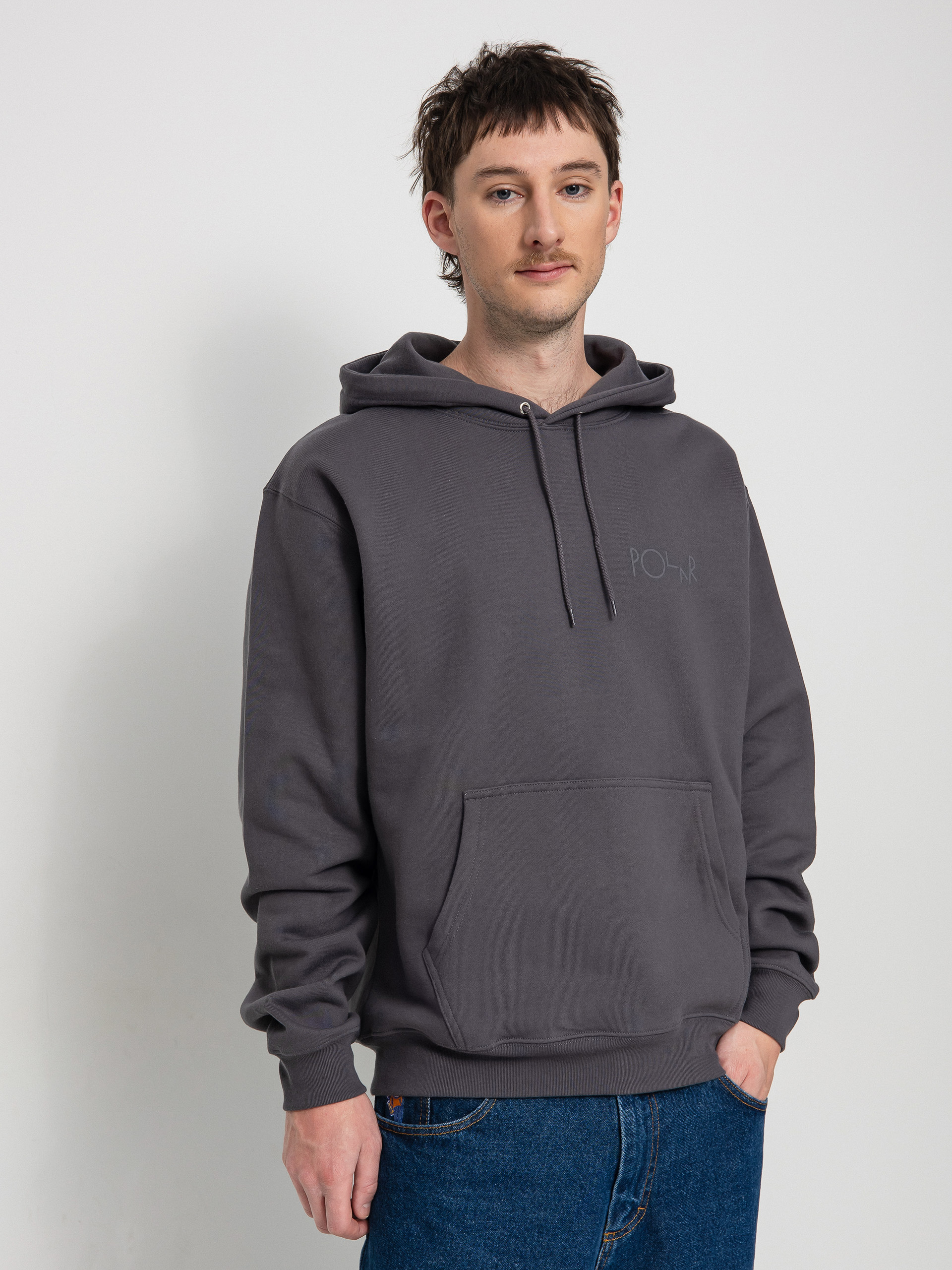 Bluza z kapturem Polar Skate Stroke Logo HD (graphite)
