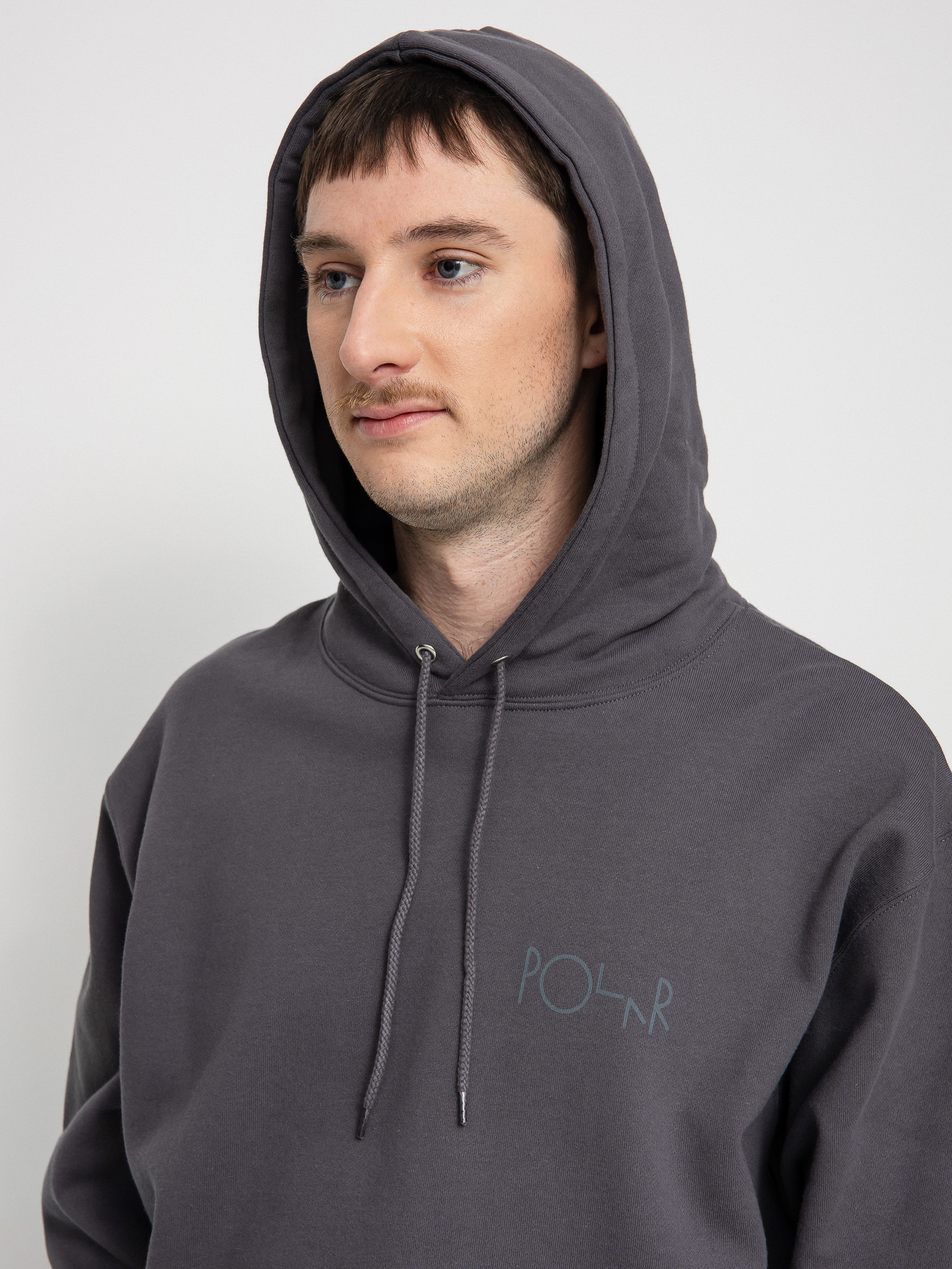 Bluza z kapturem Polar Skate Stroke Logo HD (graphite)