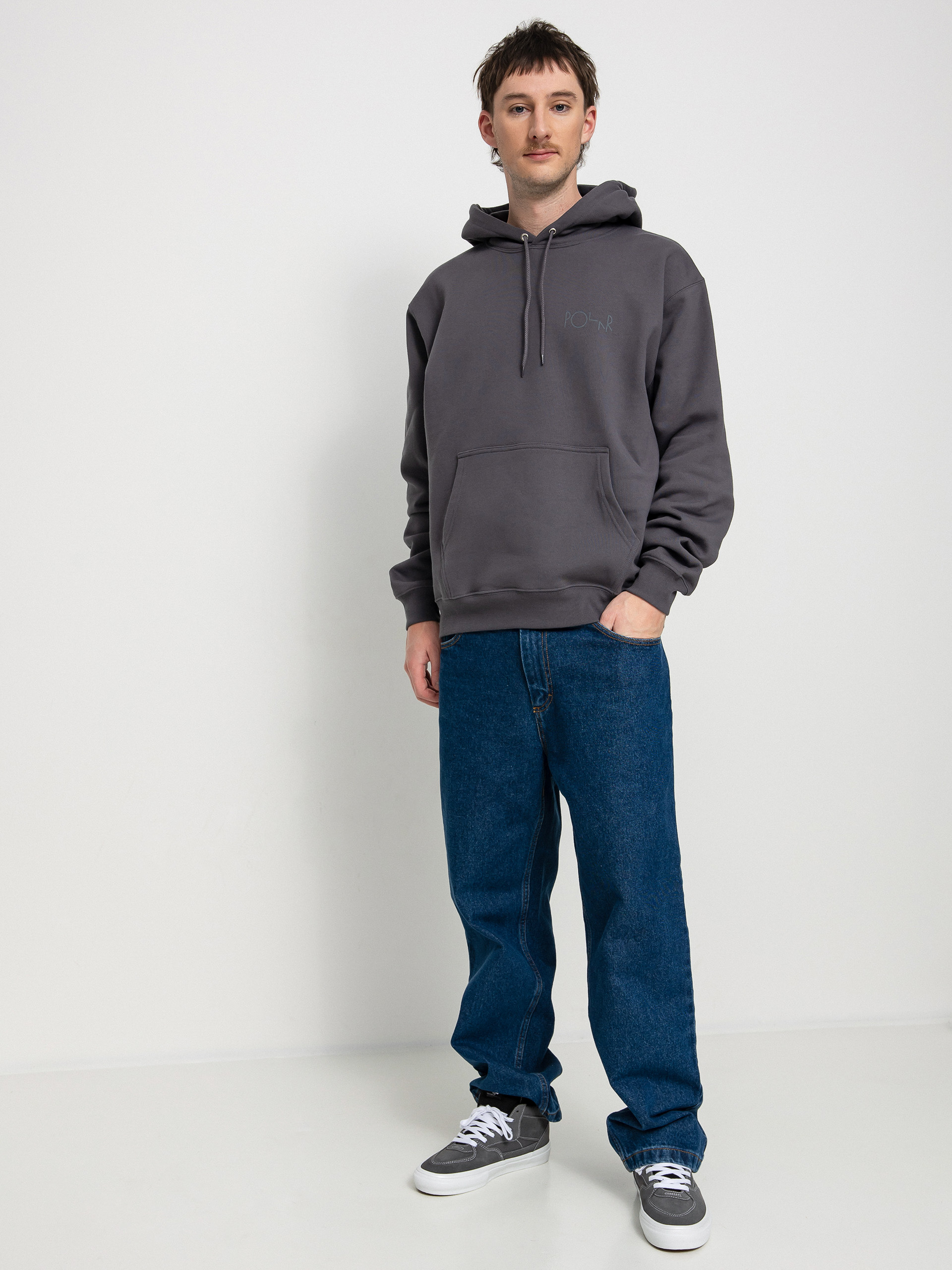 Bluza z kapturem Polar Skate Stroke Logo HD (graphite)