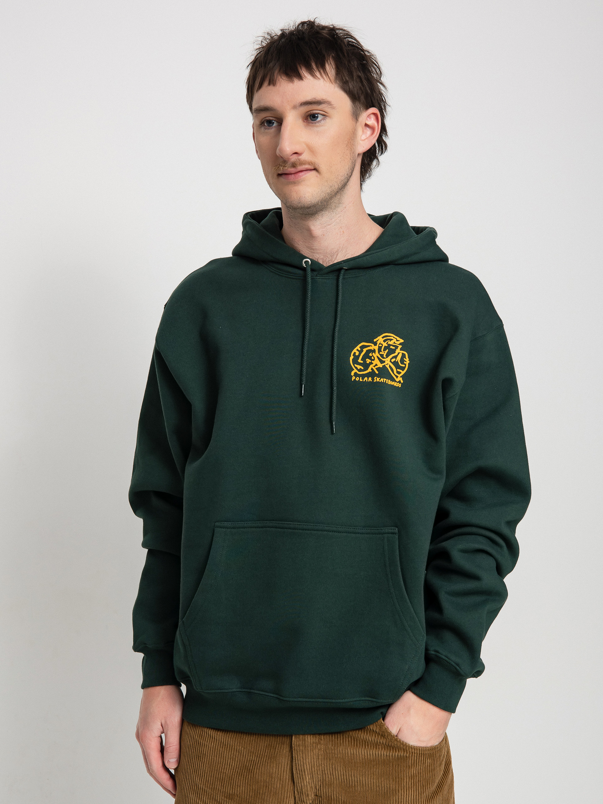 Bluza z kapturem Polar Skate Lunch Doodle HD (dark green)