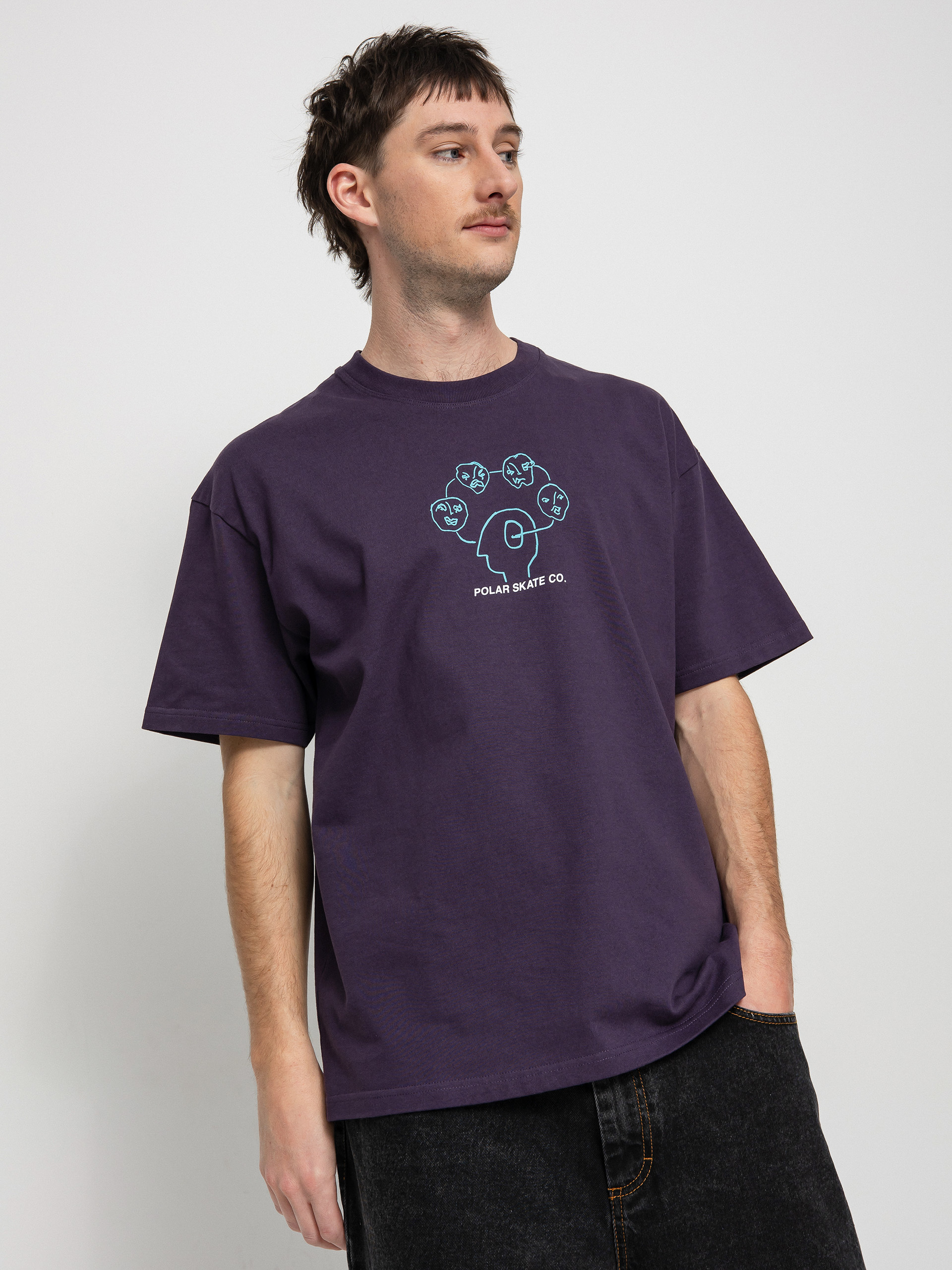 T-shirt Polar Skate Head Space (dark violet)