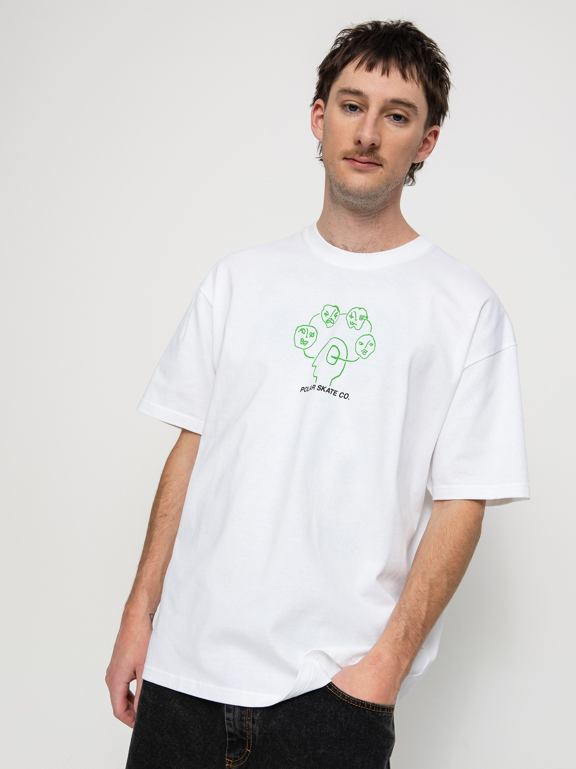 T-shirt Polar Skate Head Space (white)