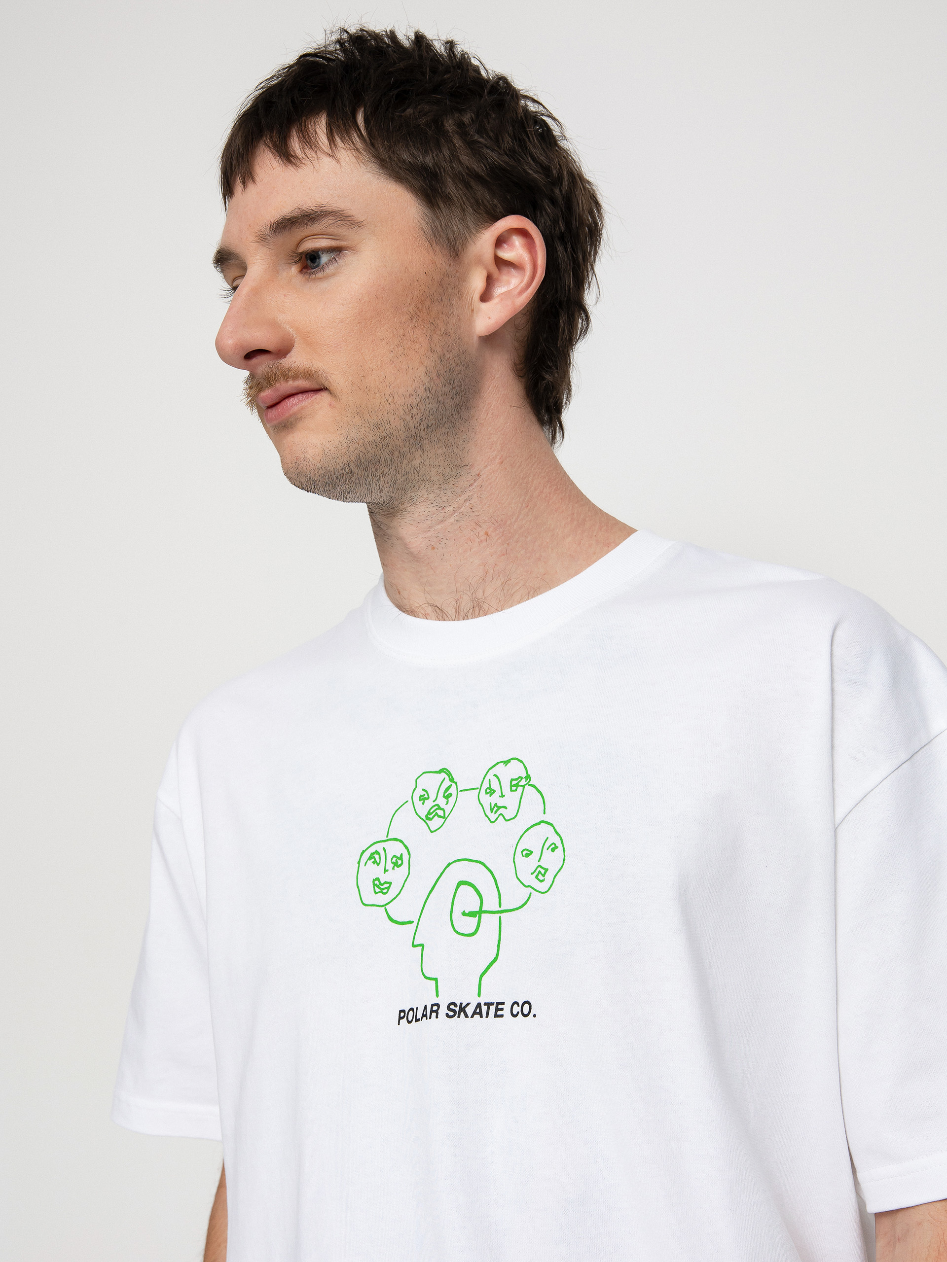 T-shirt Polar Skate Head Space (white)