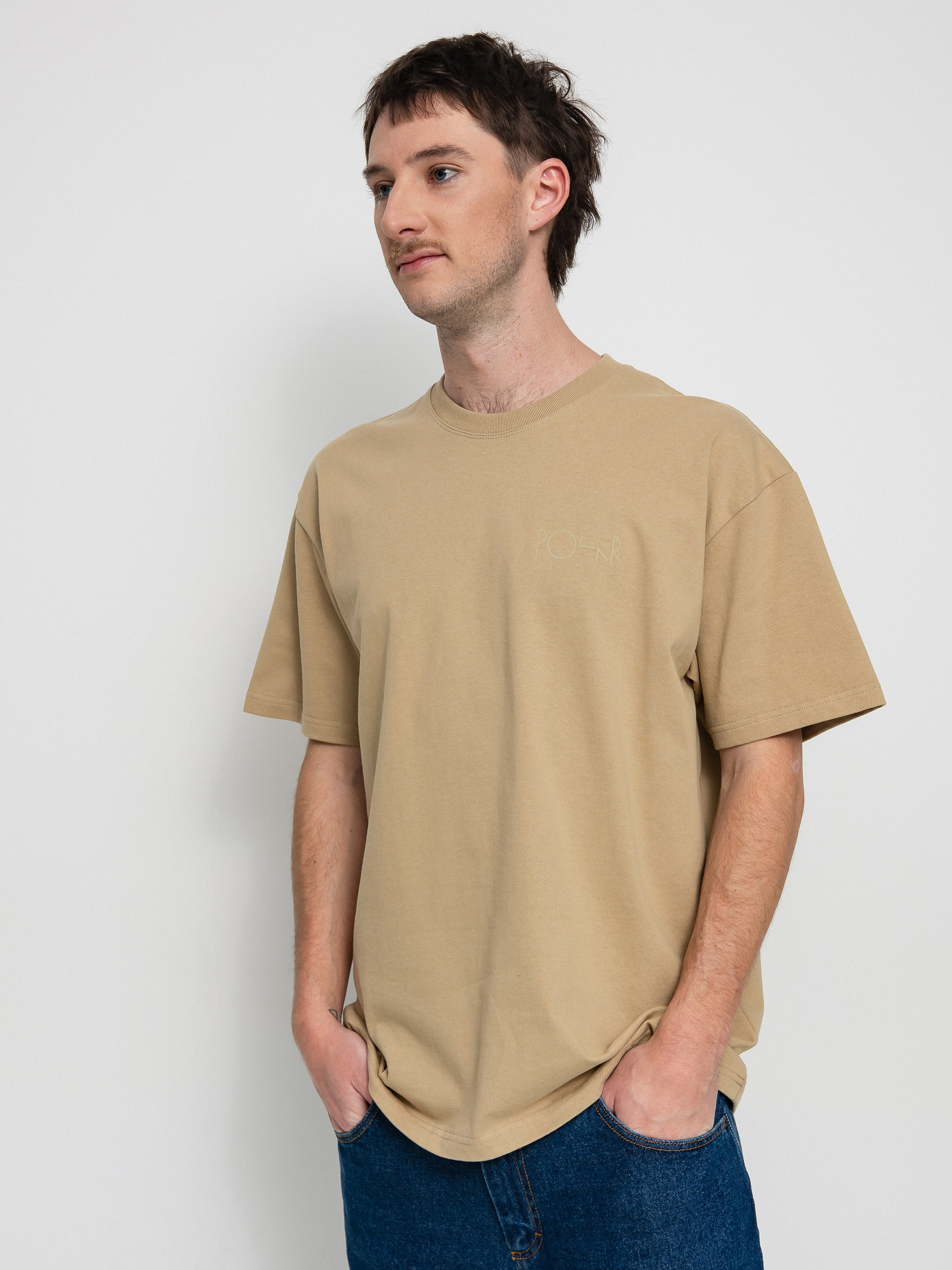 T-shirt Polar Skate Stroke Logo (antique gold)
