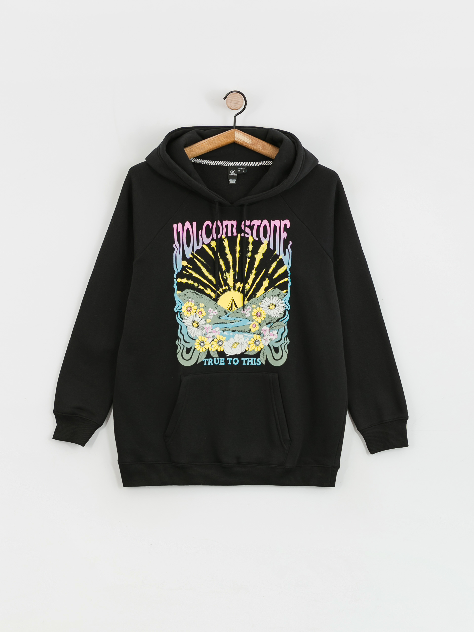 Bluza z kapturem Volcom Truly Stoked Bf HD Wmn (black)