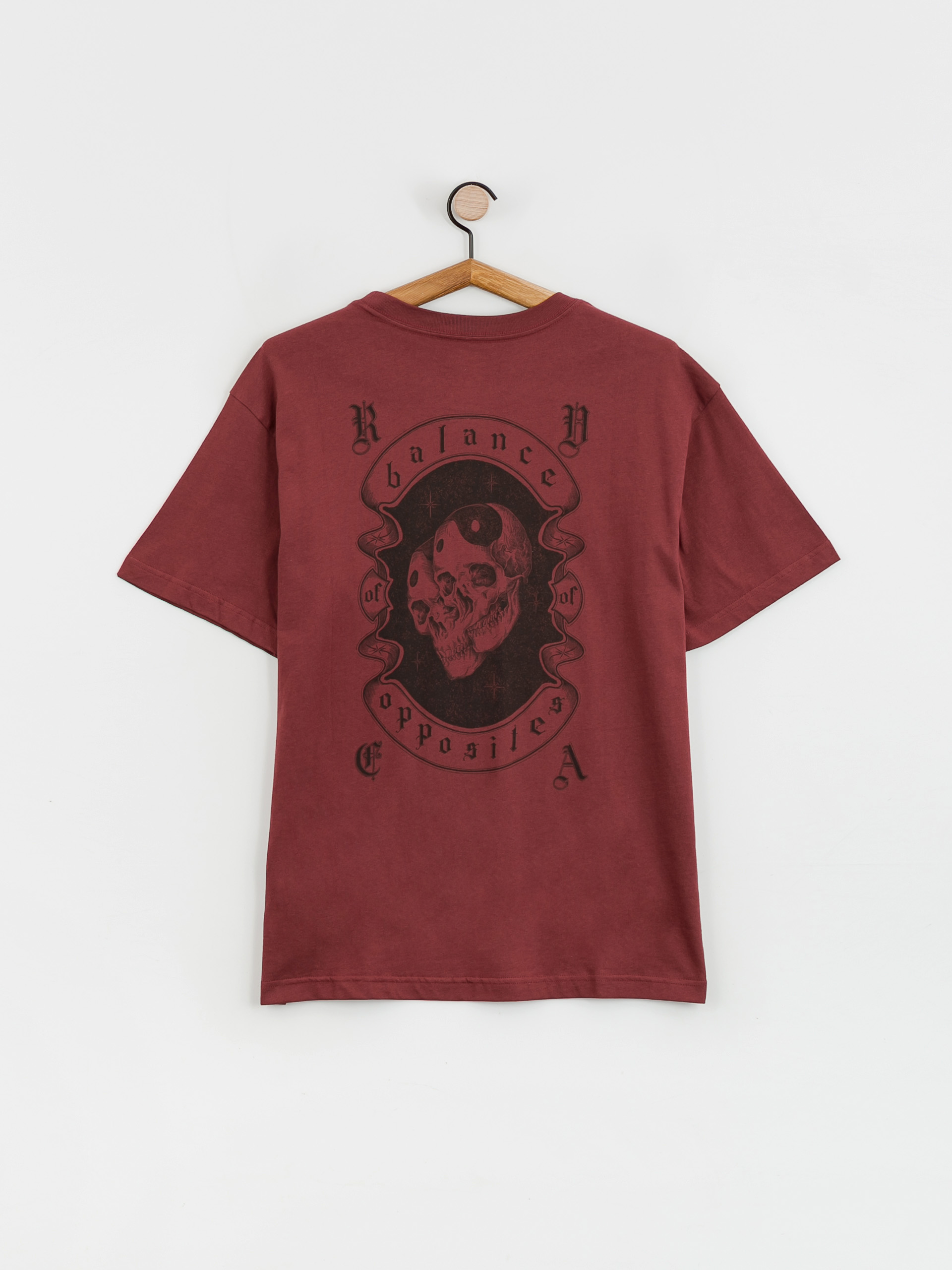 T-shirt RVCA Cosmic Crew (oxblood red)