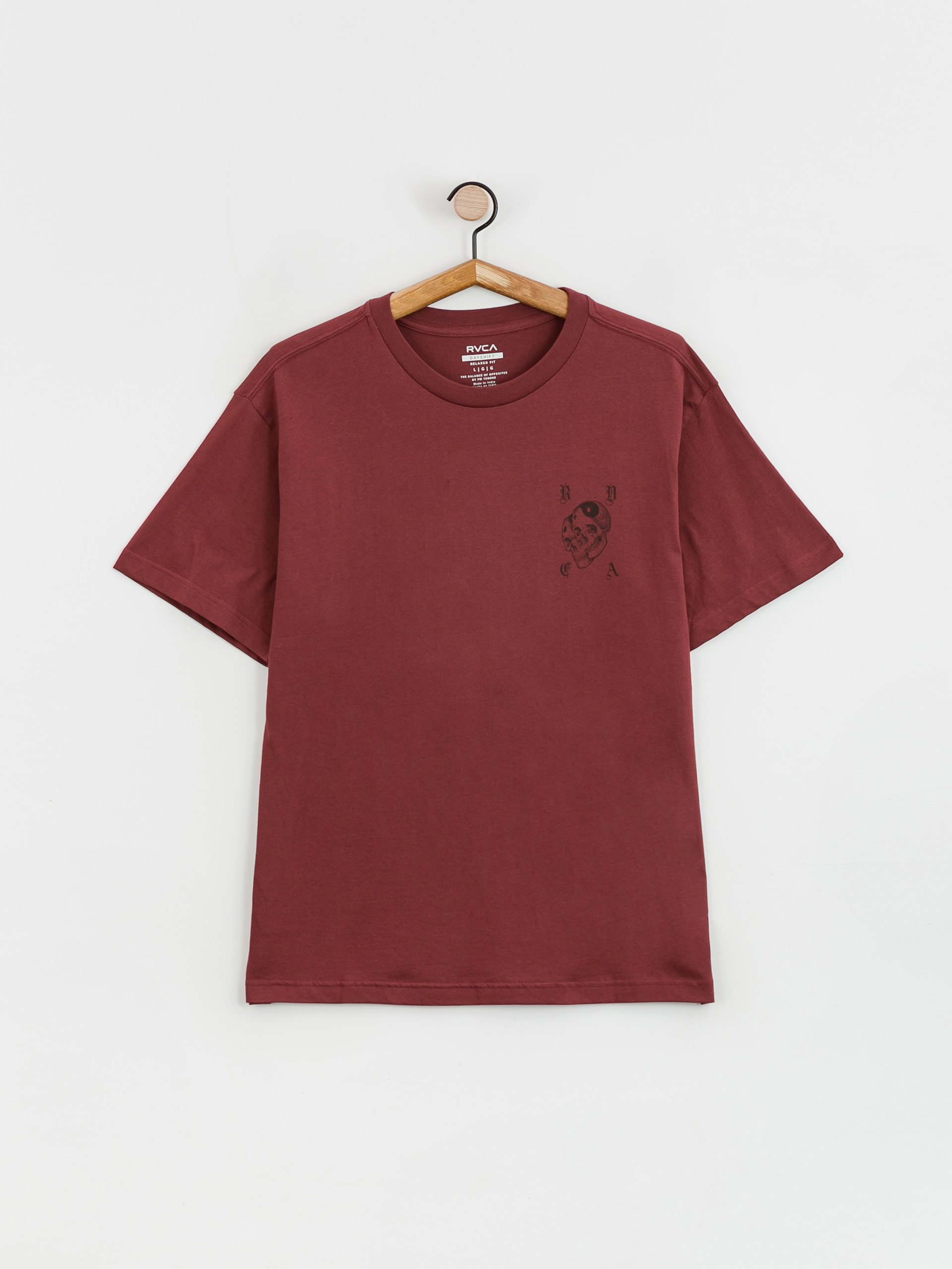 T-shirt RVCA Cosmic Crew (oxblood red)