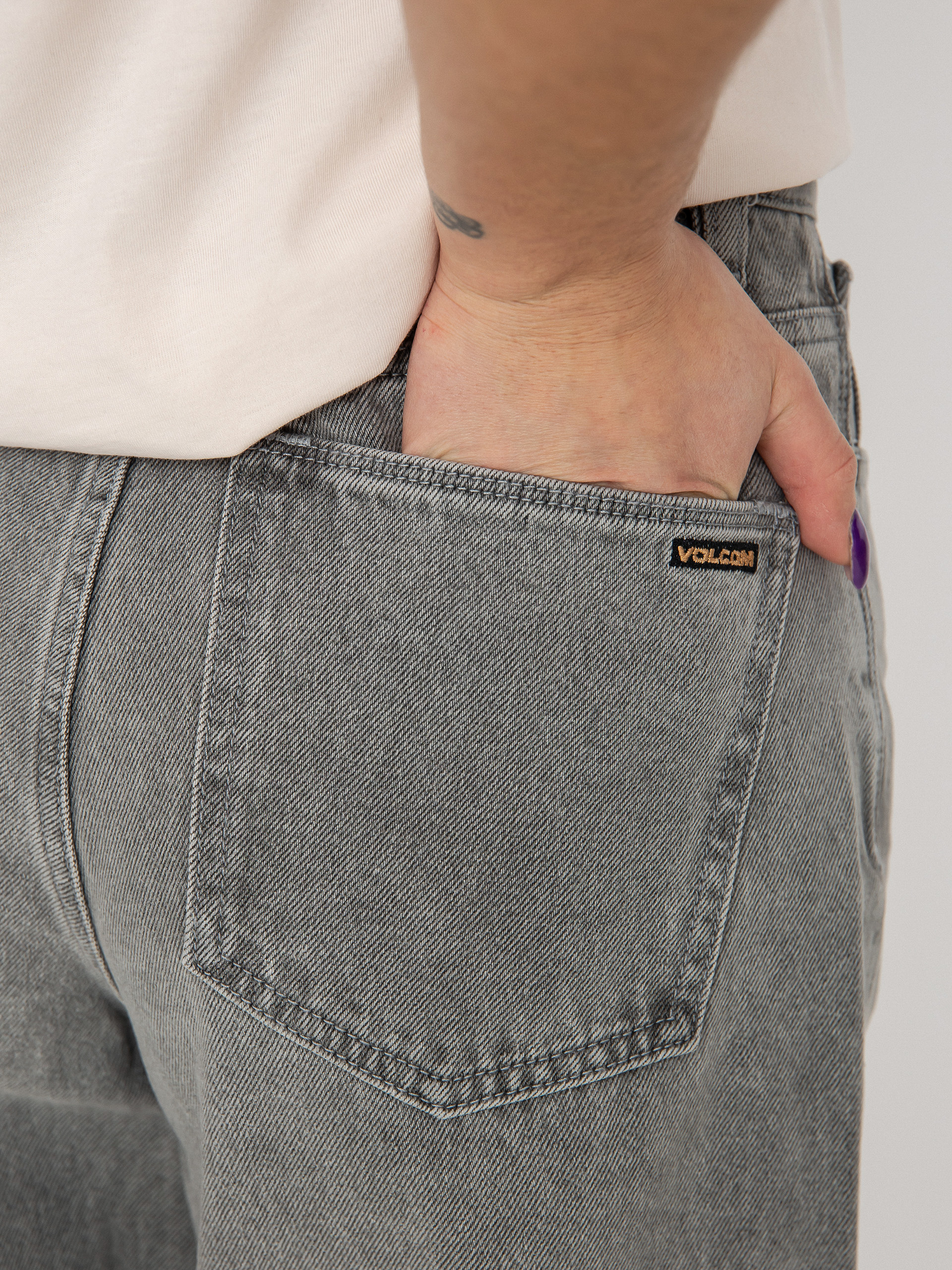 Spodnie Volcom Weellow Denim Wmn (light grey)