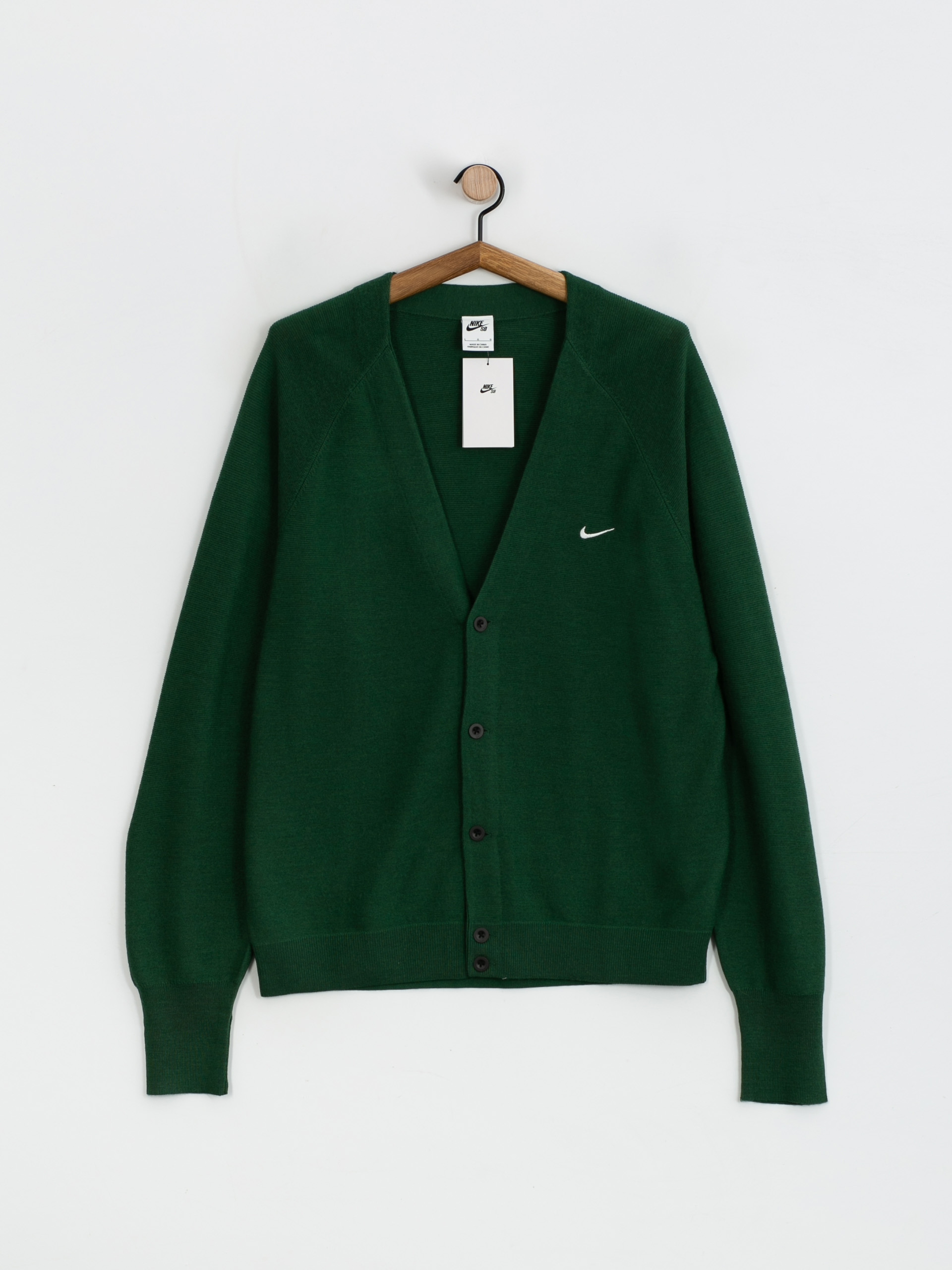 Sweter Nike SB Cardigan (gorge green/white)