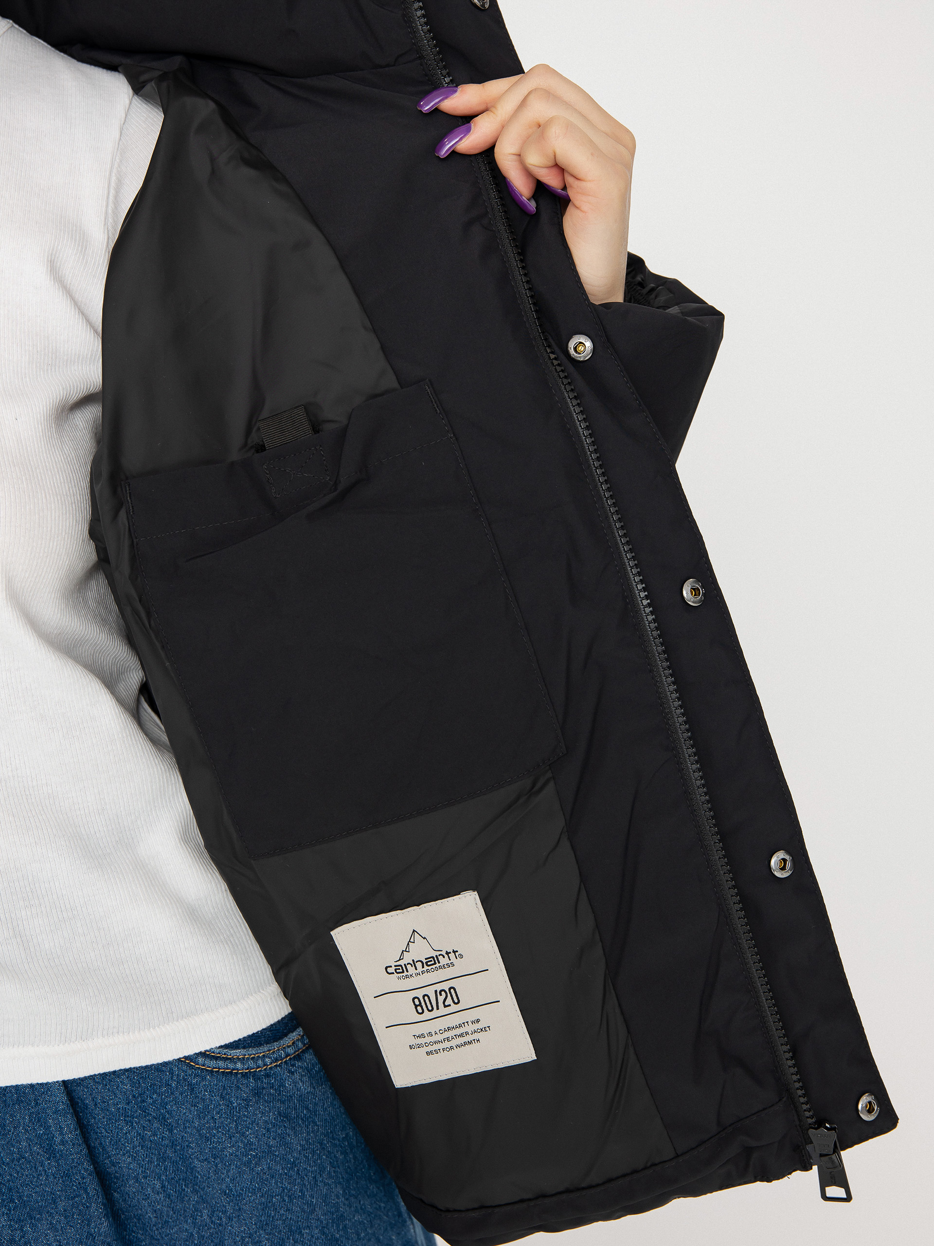 Kurtka Carhartt WIP Yanie Wmn (black/white)