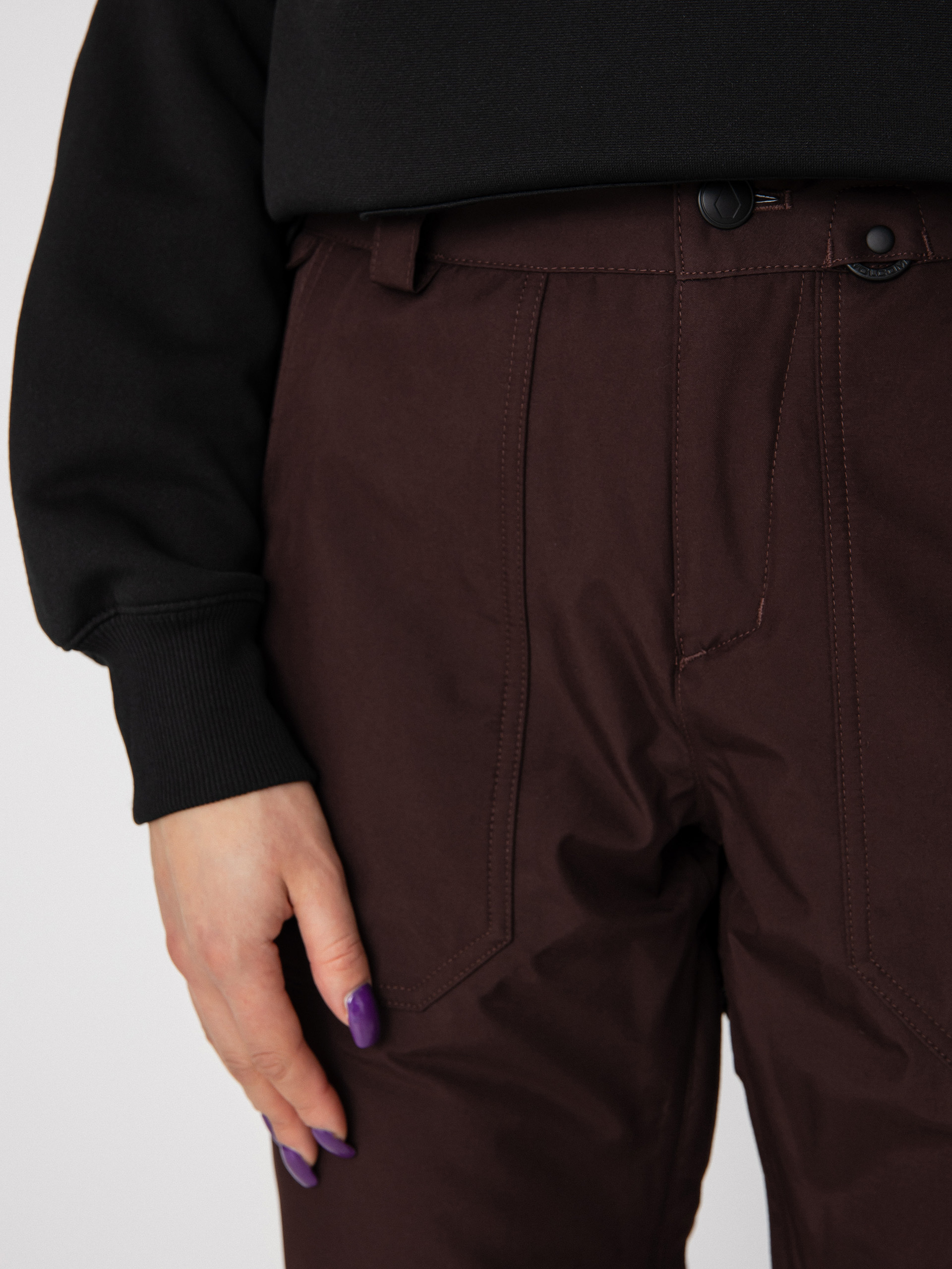 Damskie Spodnie snowboardowe Volcom Knox Ins Gore Tex (black plum)
