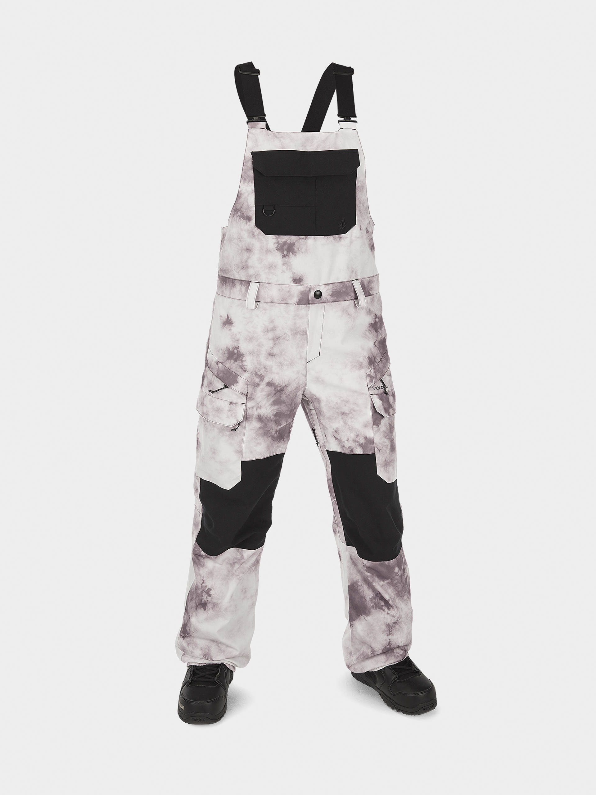 Damskie Spodnie snowboardowe Volcom Creston 3Dstretch Bib Overall Loose Straight (mojave tie dye)