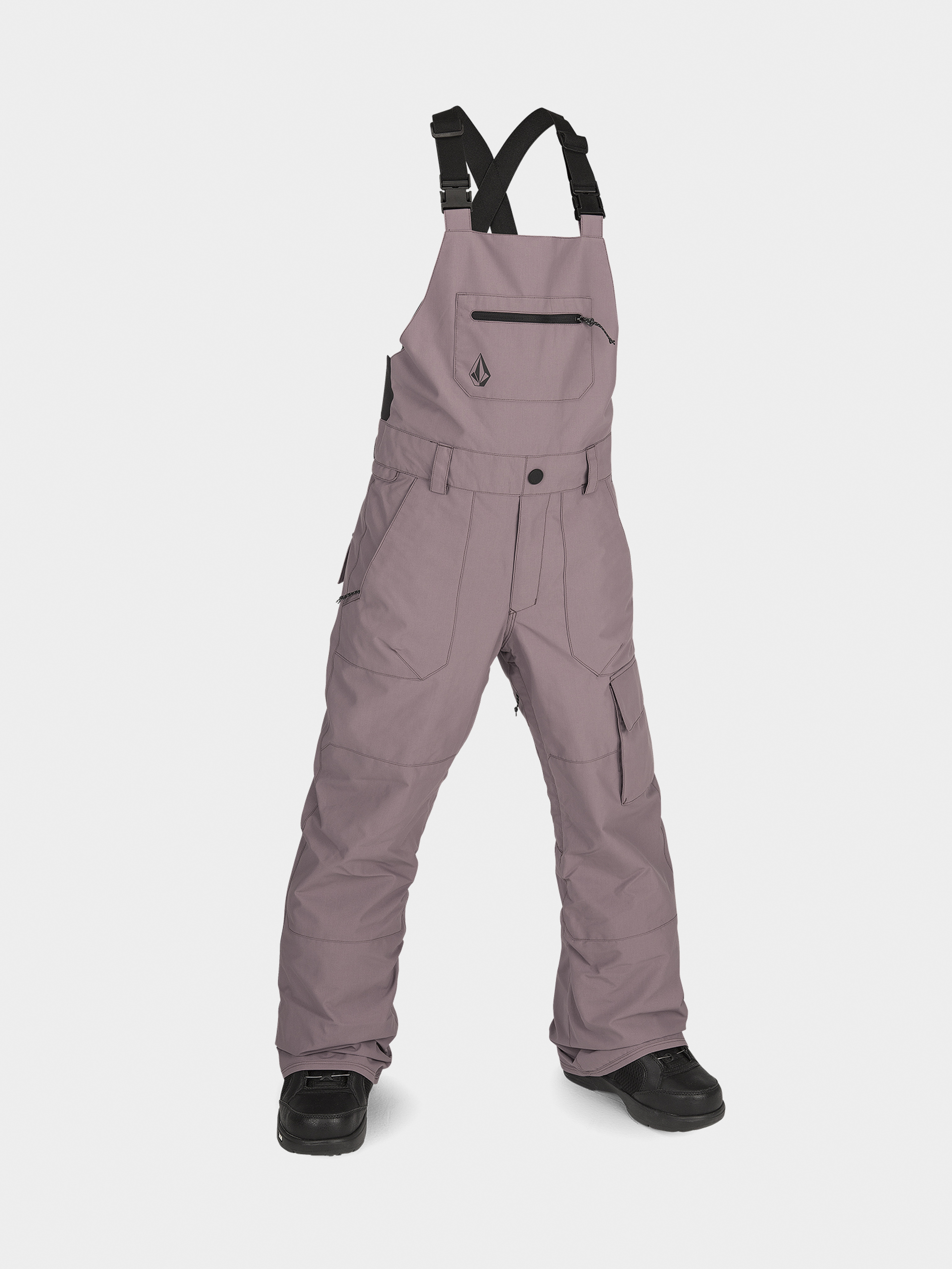 Spodnie snowboardowe Volcom Barkley Ins Bib Overall JR (rosewood)