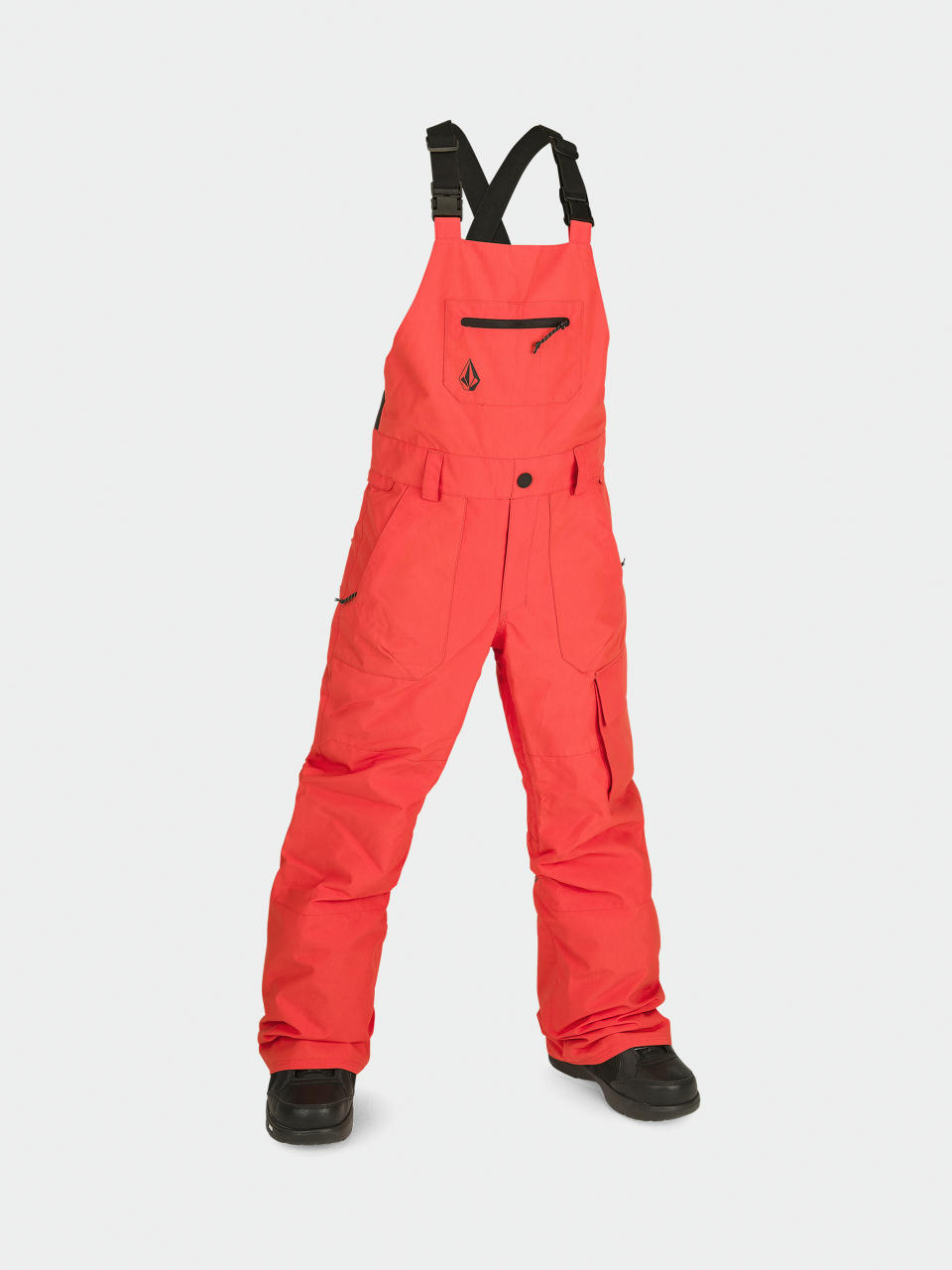 Spodnie snowboardowe Volcom Barkley Ins Bib Overall JR (orange shock)