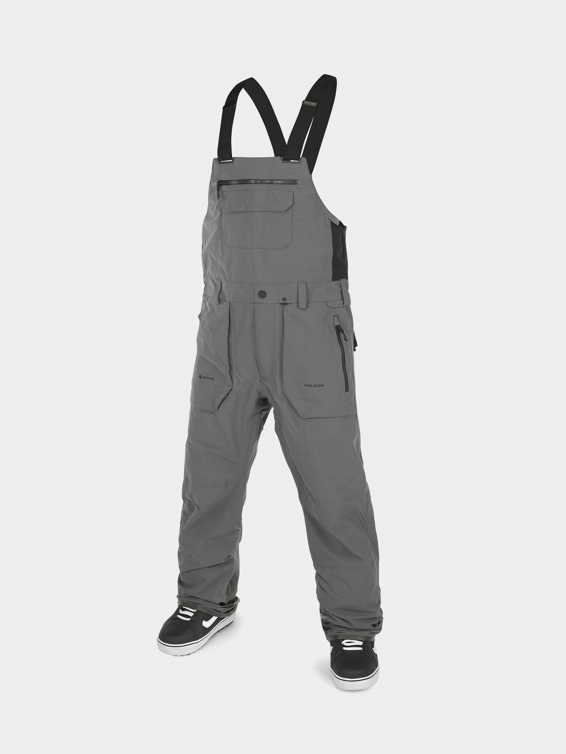 Męskie Spodnie snowboardowe Volcom Rain Gore Tex Bib Overall (dark grey)