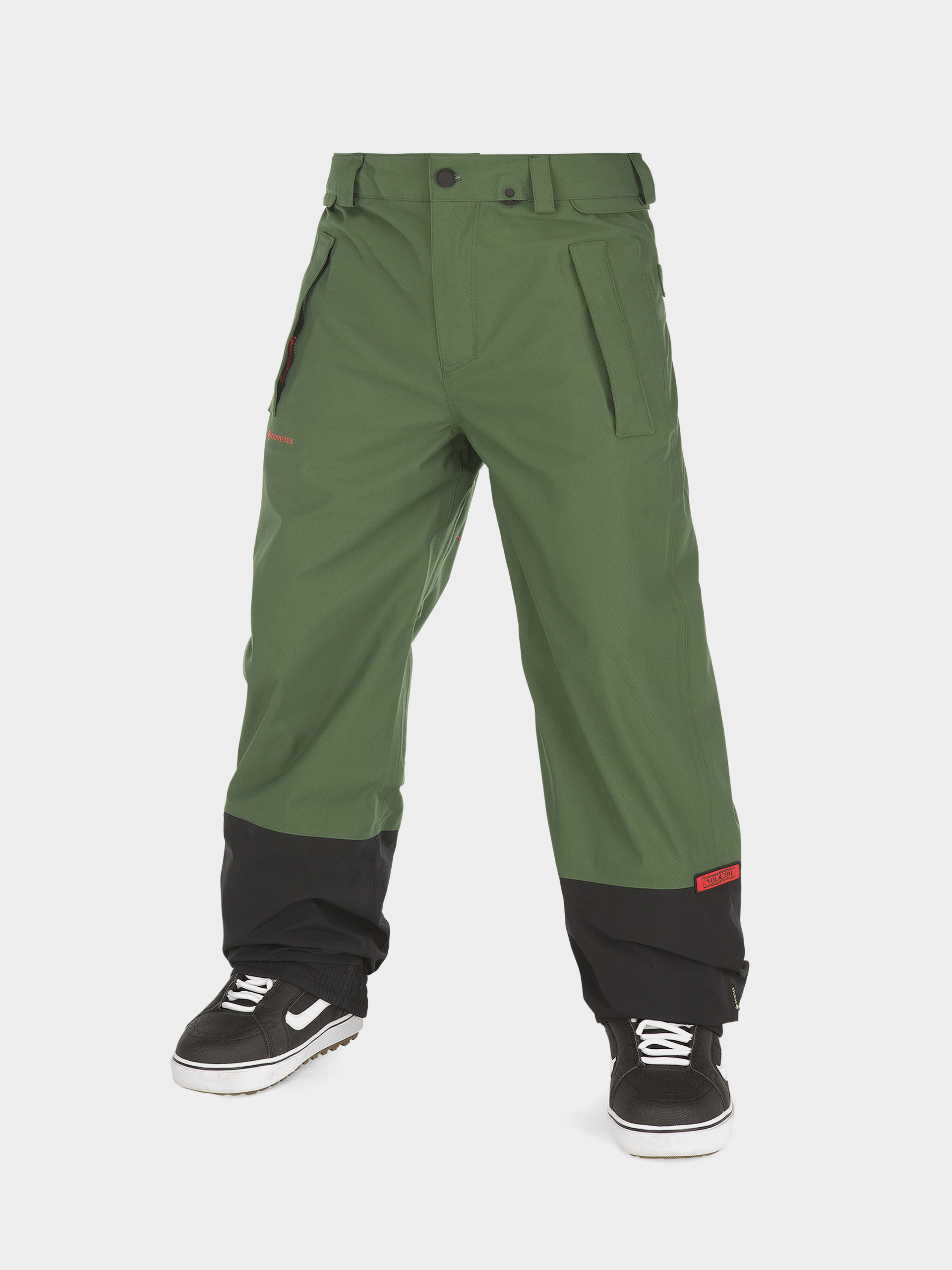 Męskie Spodnie snowboardowe Volcom Longo Gore Tex (military)