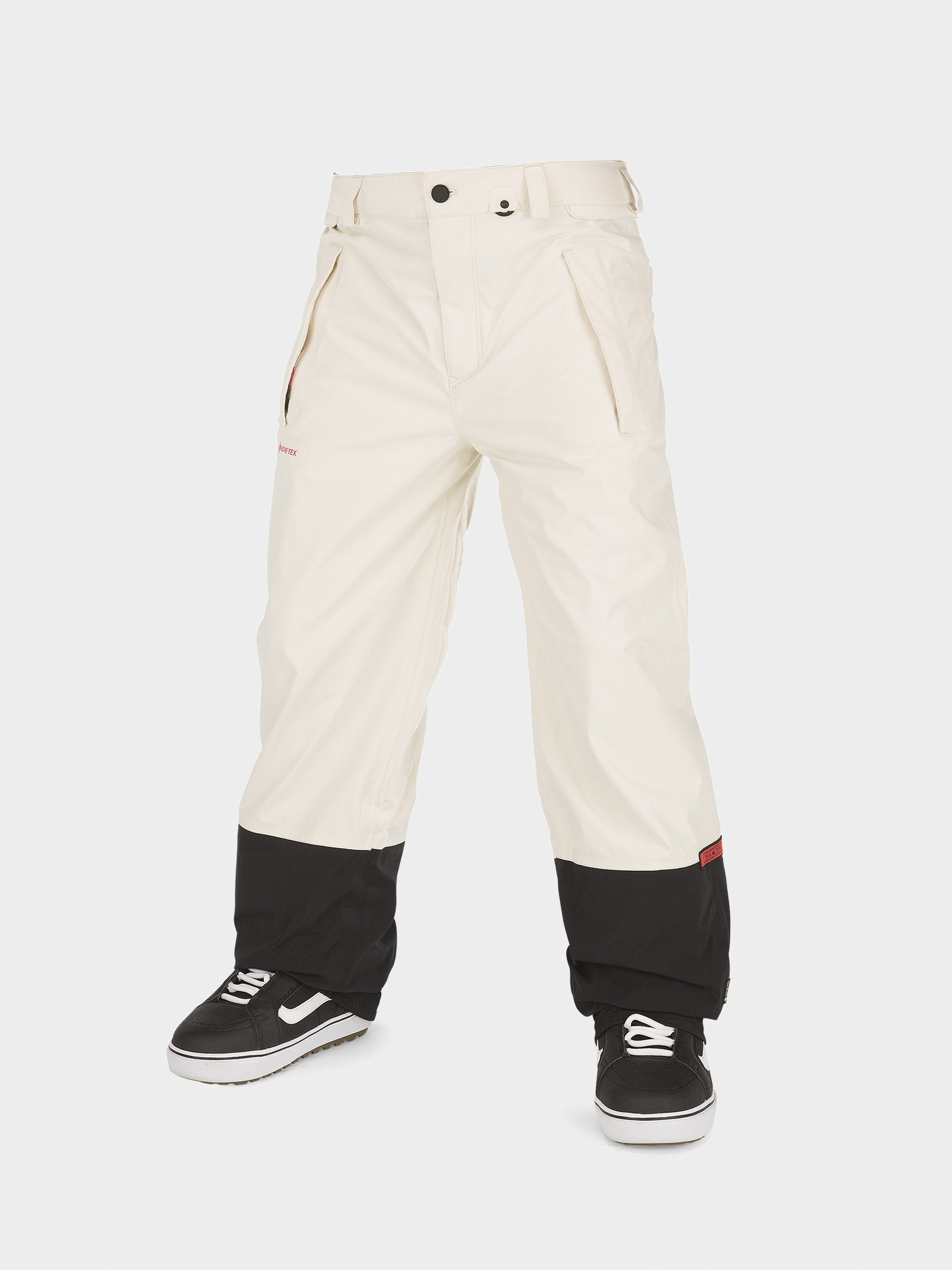 Męskie Spodnie snowboardowe Volcom Longo Gore Tex (off white)