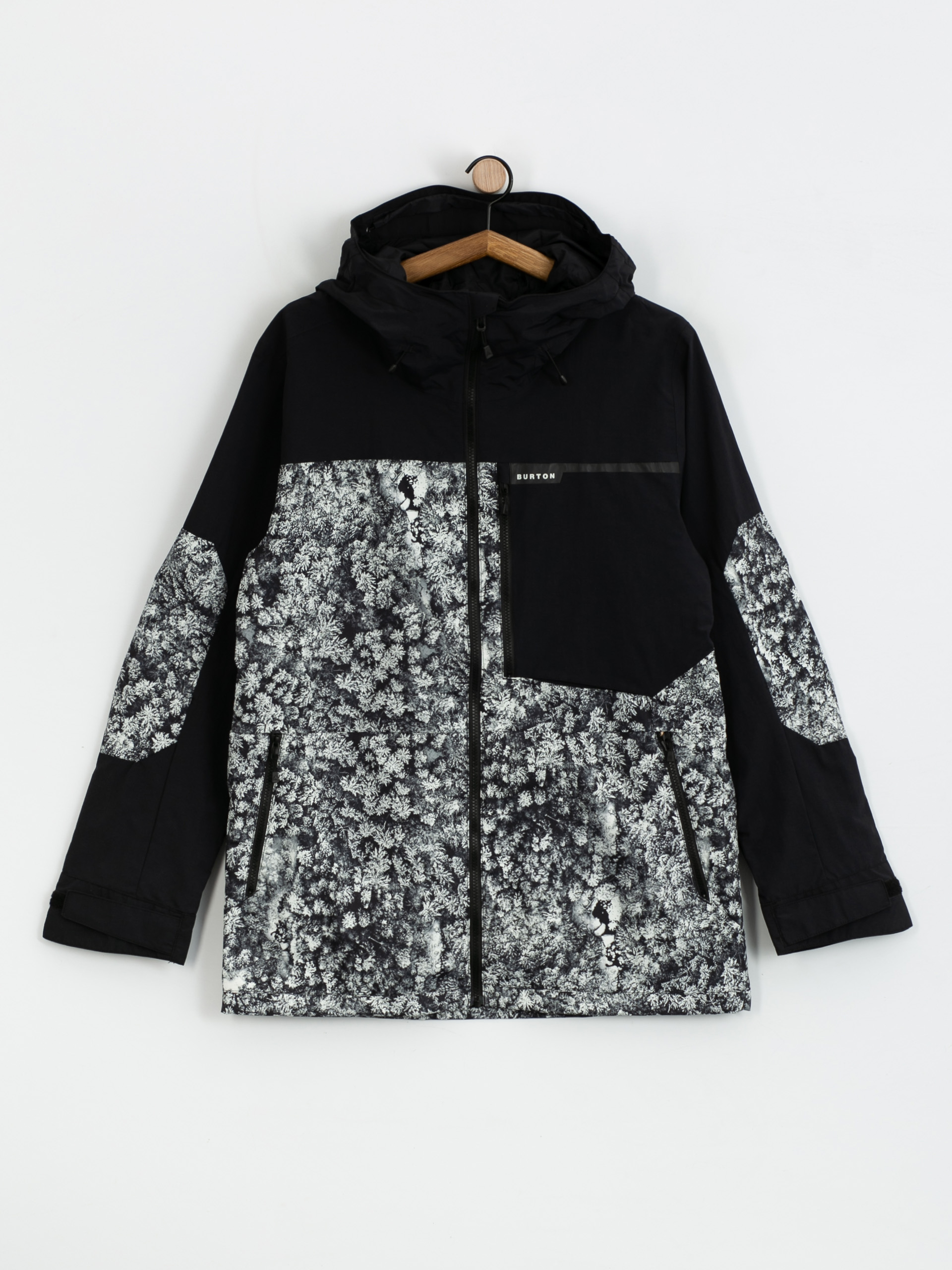 Męska Kurtka snowboardowa Burton Peasy (true black/aerial pines)