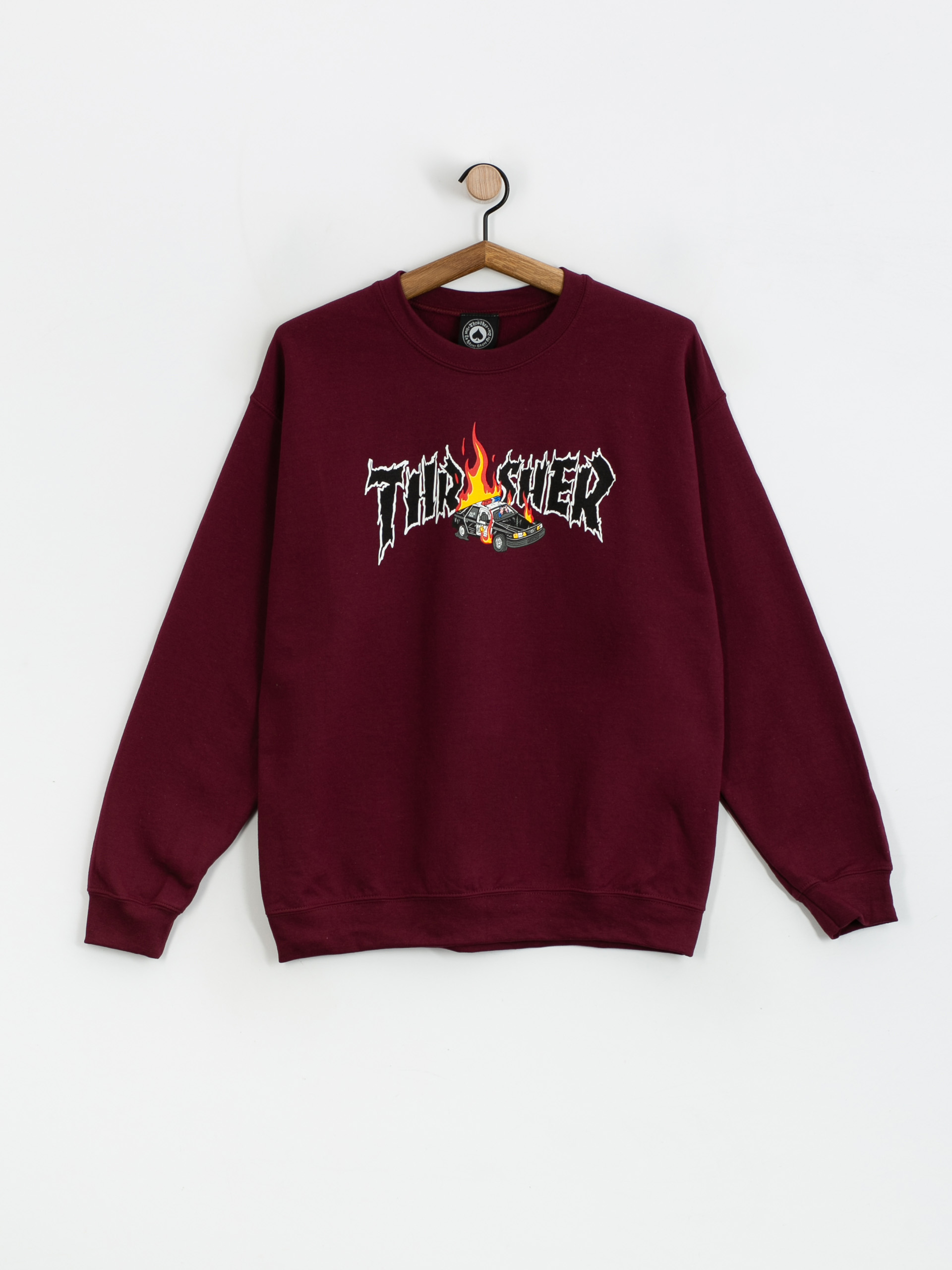 Bluza Thrasher Cop Car Crew (maroon)