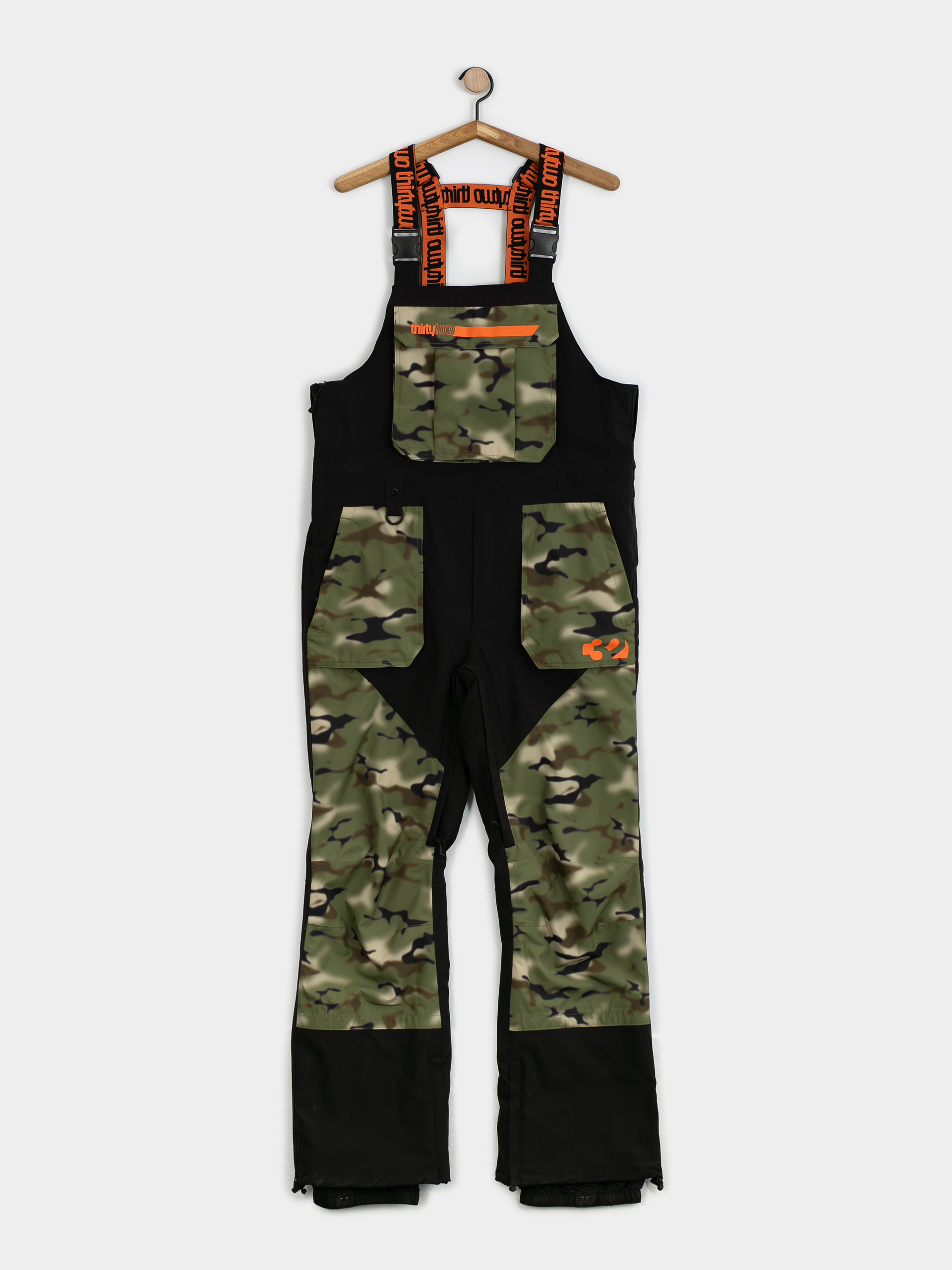 Męskie Spodnie snowboardowe ThirtyTwo Basement Bib (camo)
