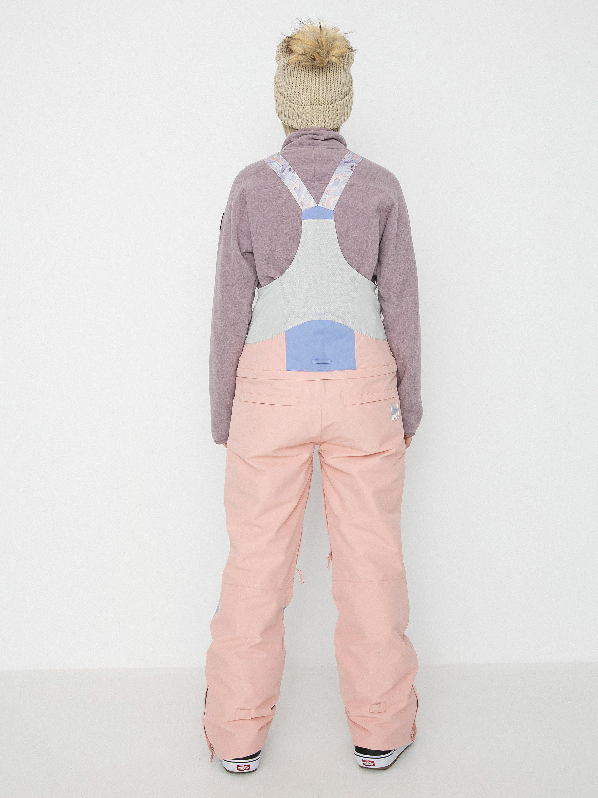 Damskie Spodnie snowboardowe Roxy Chloe Kim Bib (mellow rose)