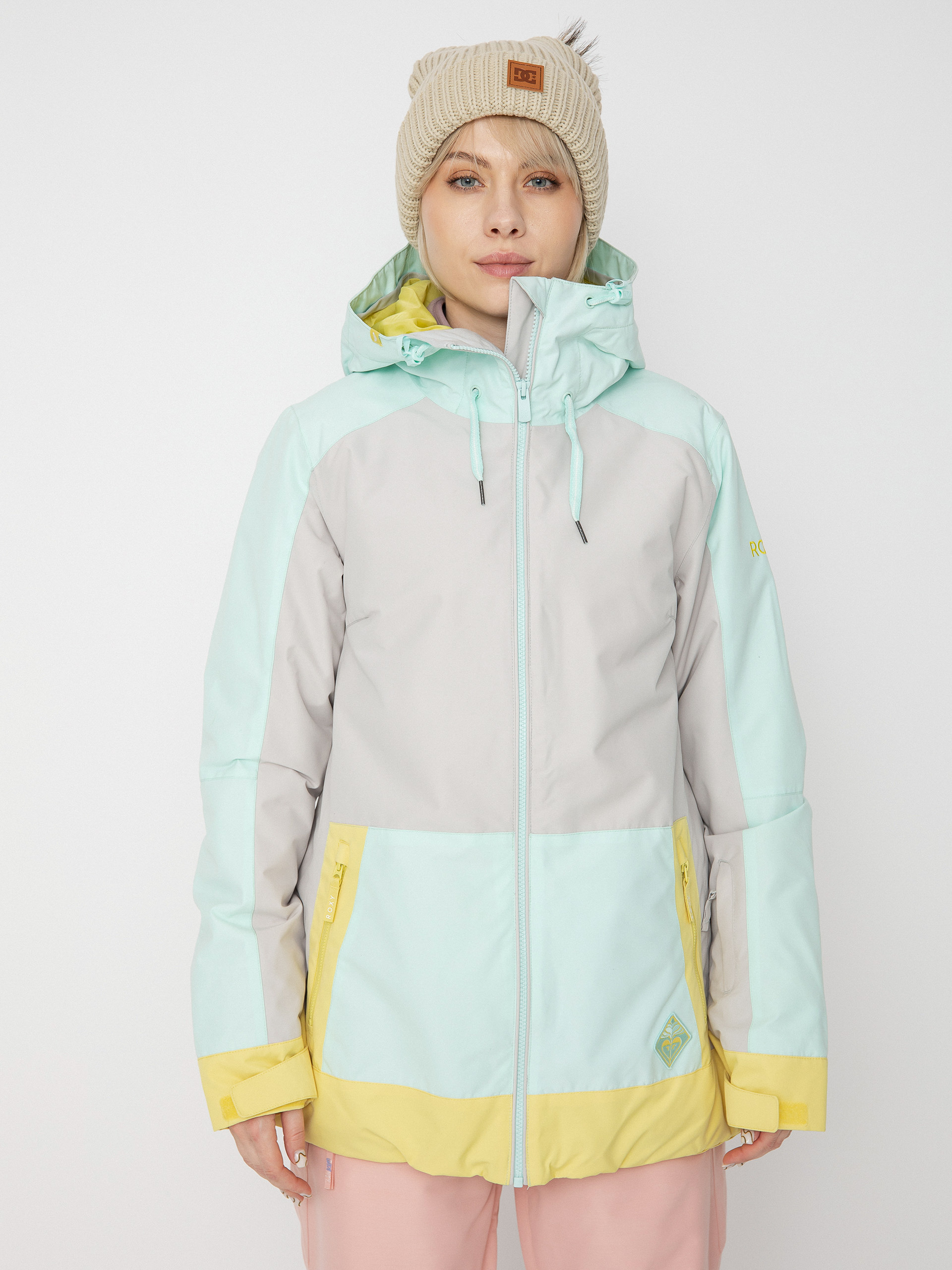 Kurtka snowboardowa Roxy Ravine Hoodie Wmn (gray violet)