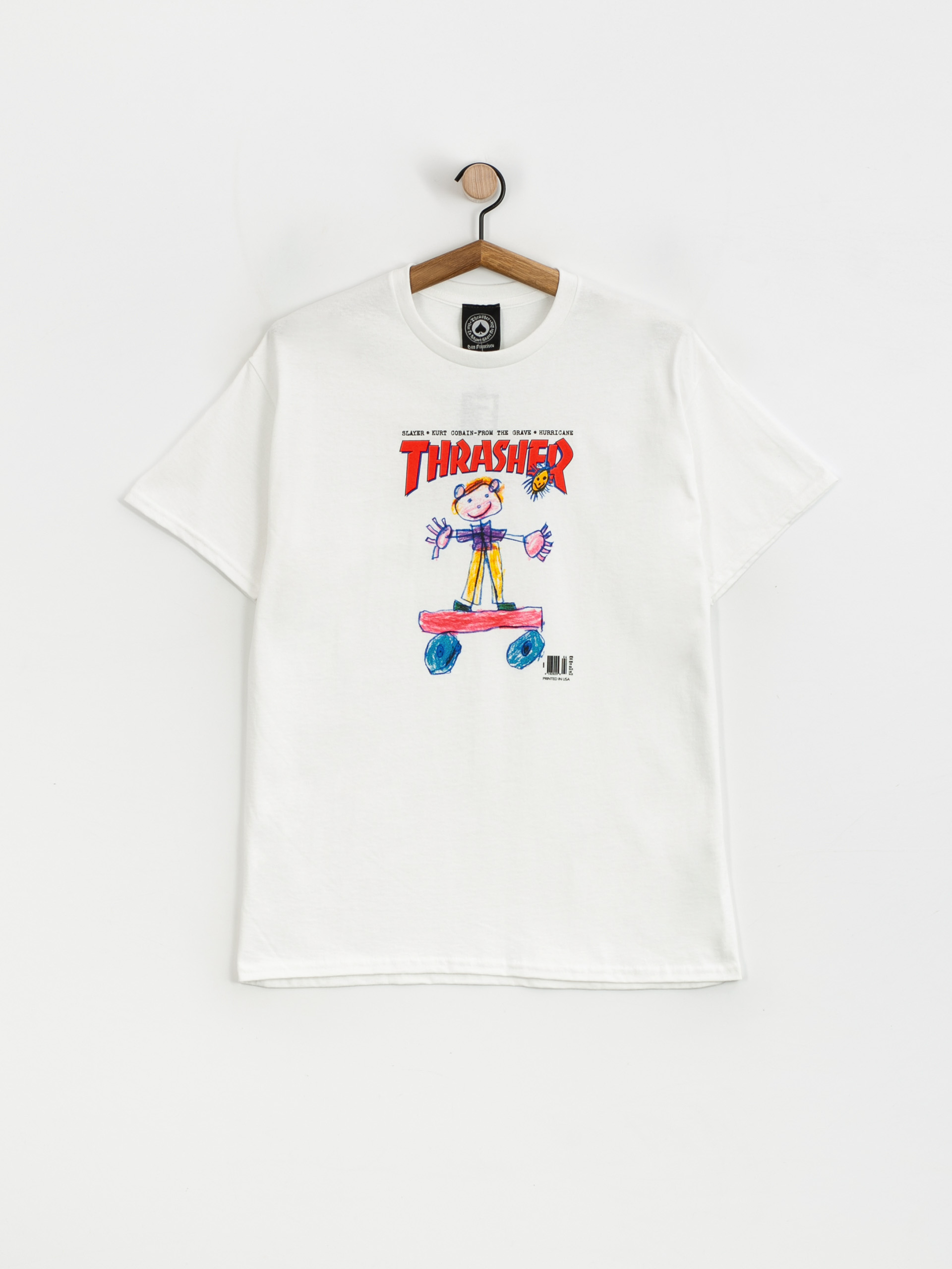 T-shirt Thrasher Kid Cover (white)