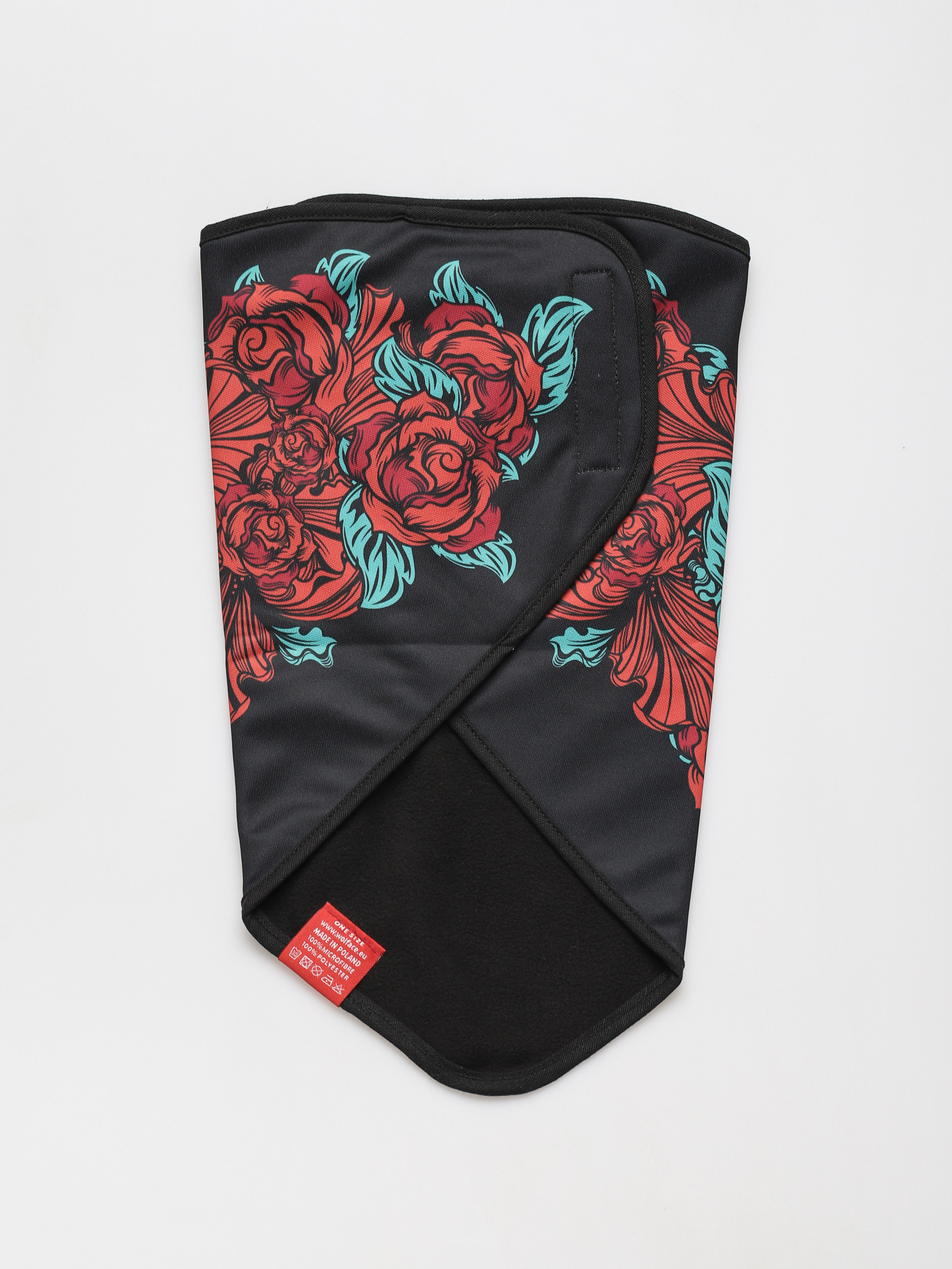 Bandana Wolface La Santa Muerte Roses (black)